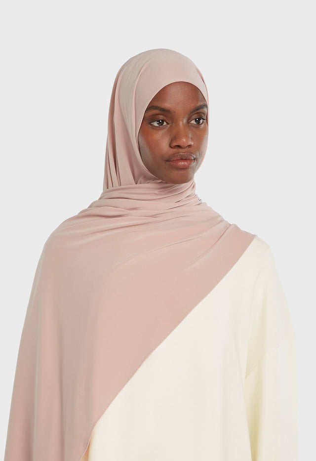 Premium Jersey Scarf | Soft Rose