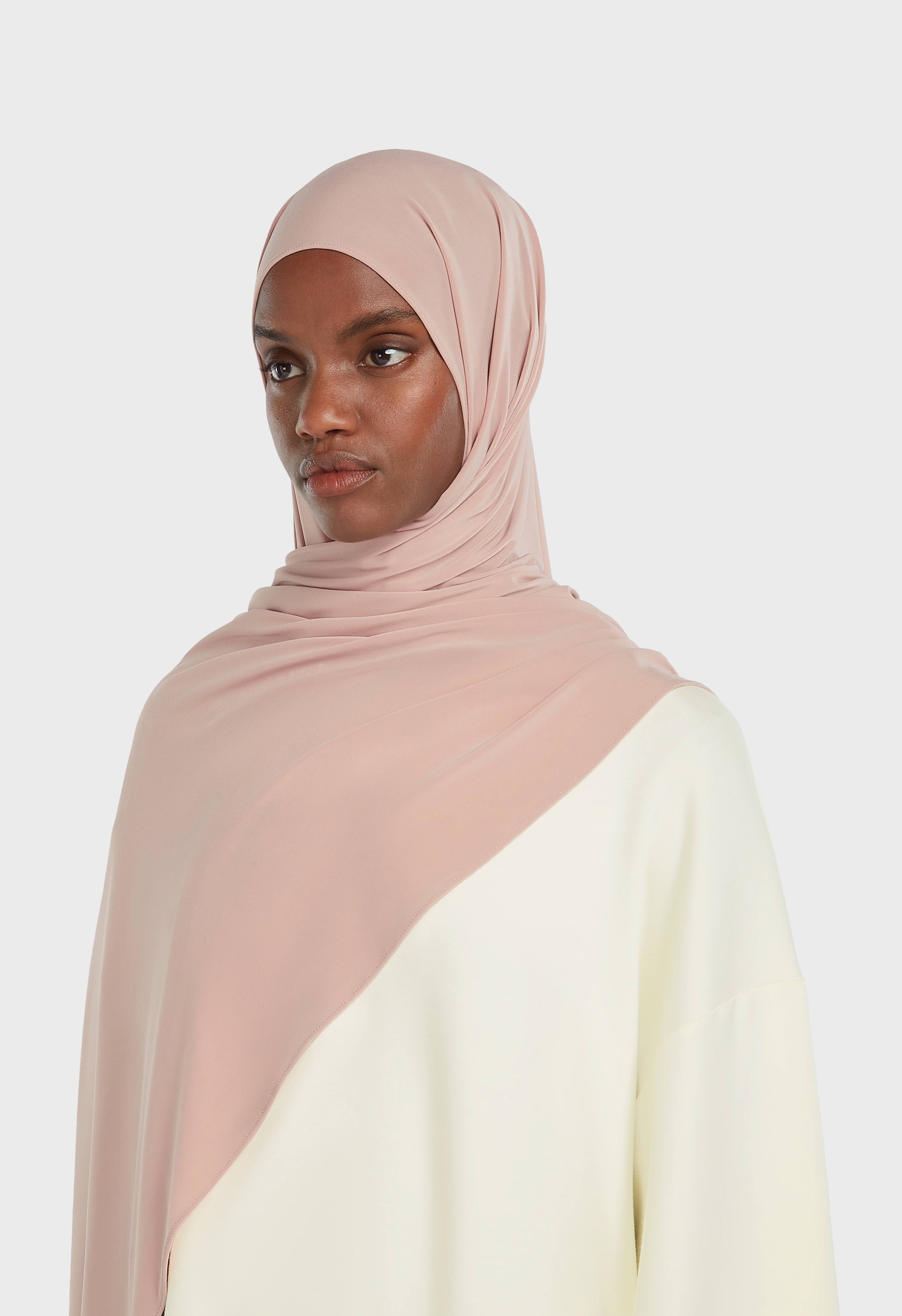 Premium Jersey Scarf | Soft Rose