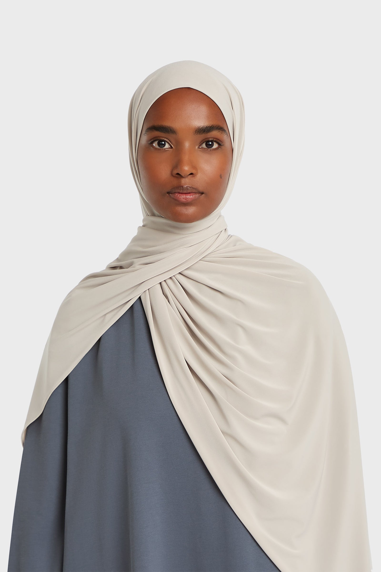 Premium Jersey Scarf | Soft Taupe