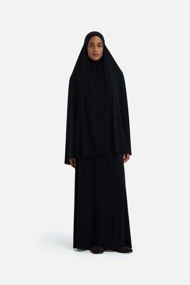 Premium Jersey Prayer Skirt | Black