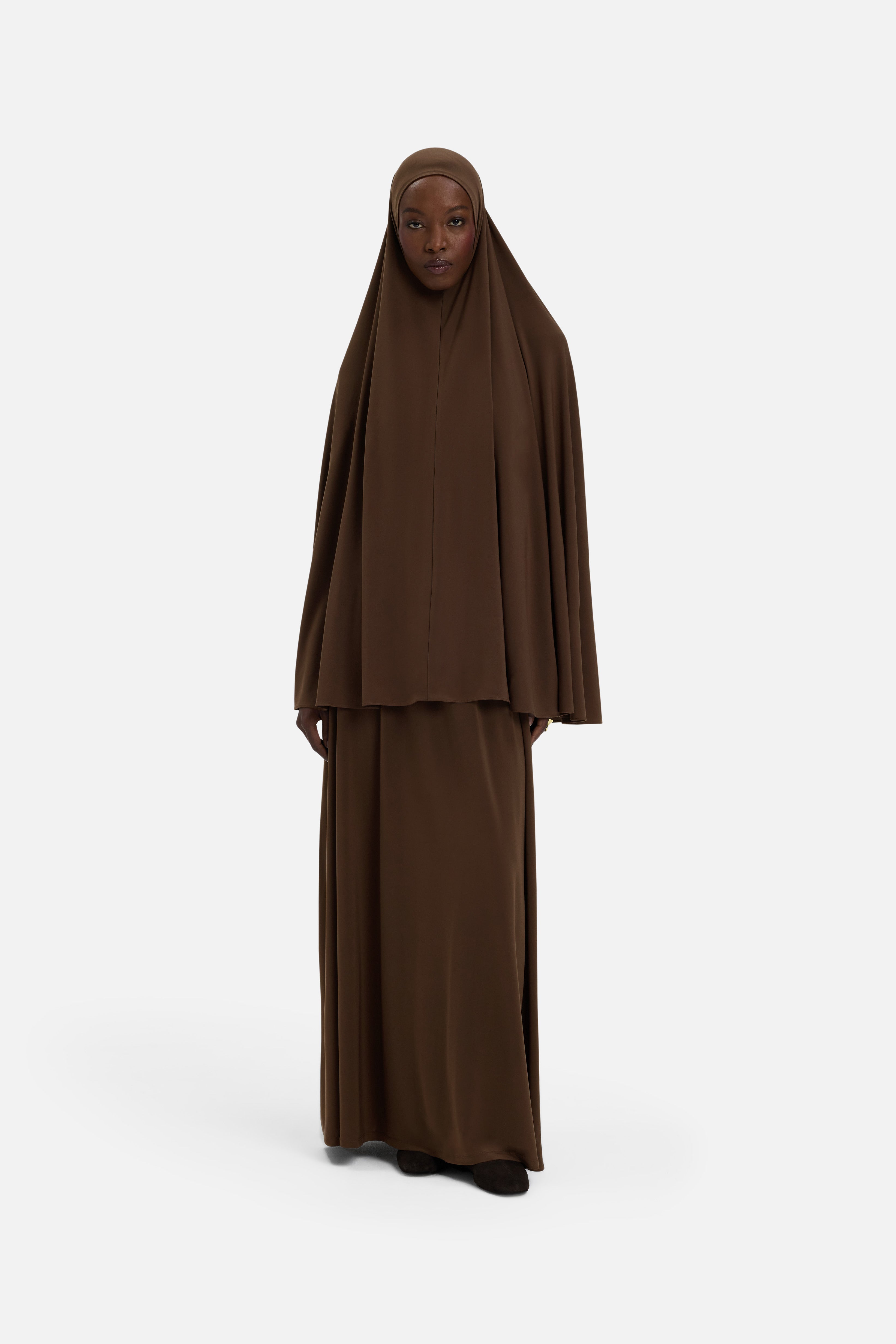 Premium Jersey Prayer Skirt | Chocolate