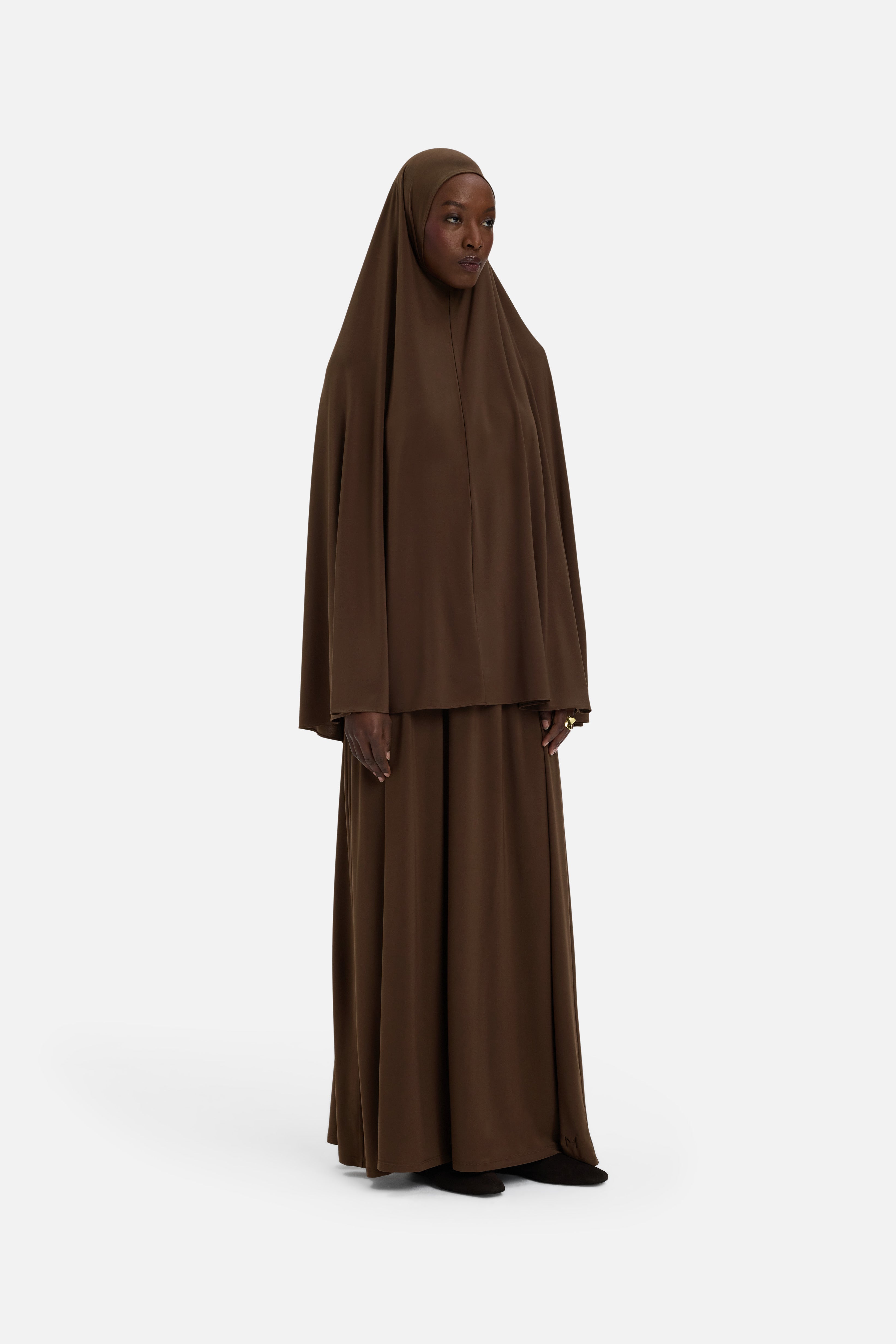 Premium Jersey Prayer Skirt | Chocolate