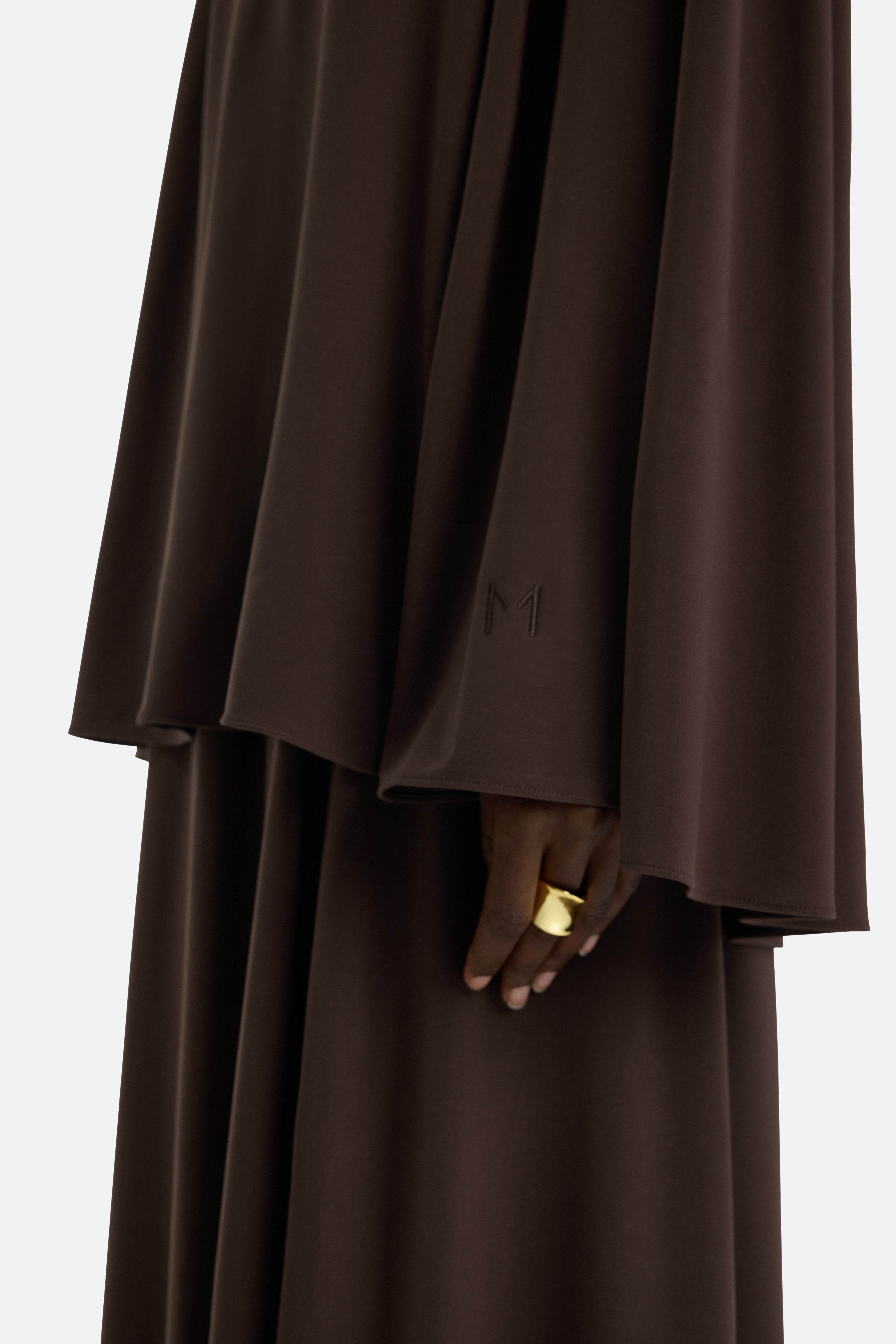 Premium Jersey Khimaar | Dark Brown