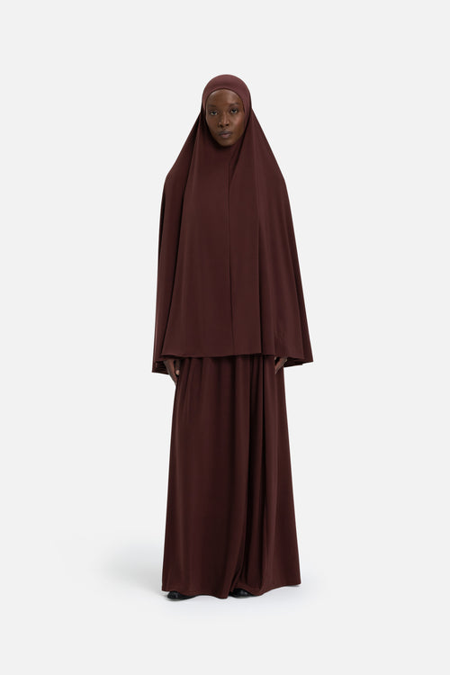 Premium Jersey Khimaar | Dark Cherry