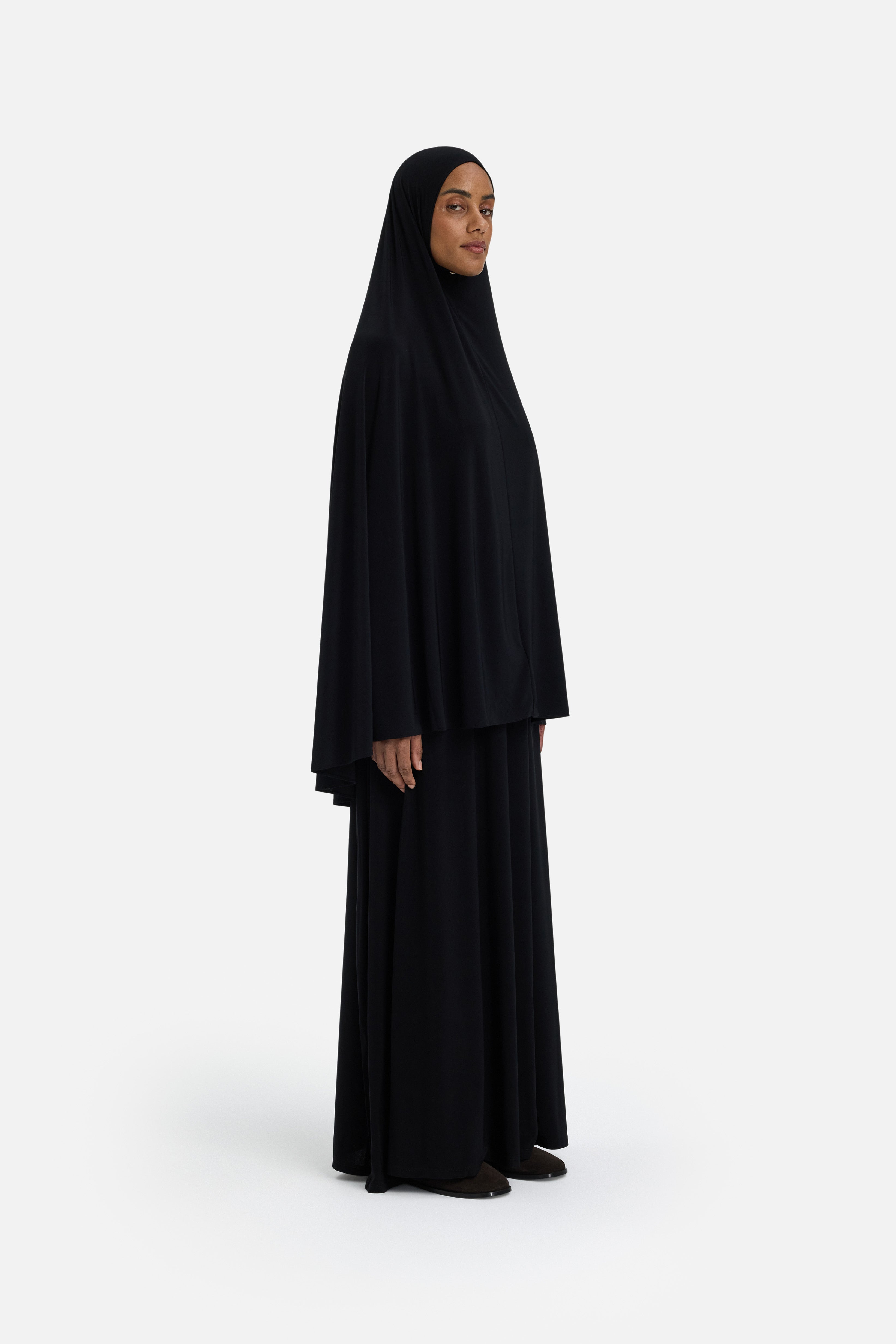 Premium Jersey Prayer Skirt | Black