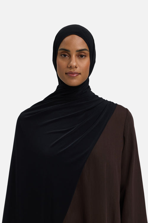 Premium Jersey Scarf | Black