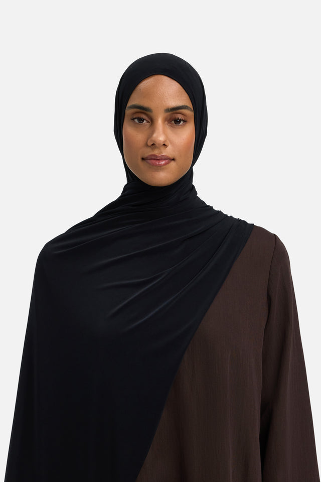 Premium Jersey Scarf | Black
