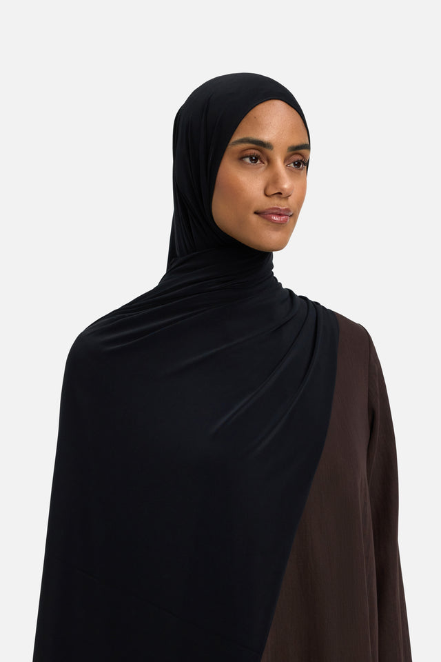 Premium Jersey Scarf | Black
