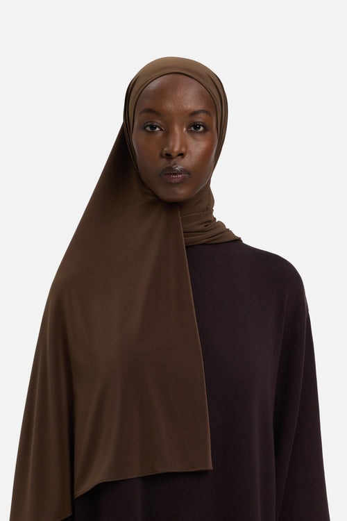 Premium Jersey Scarf | Chocolate