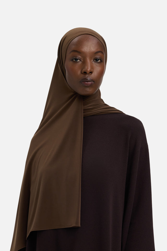 Premium Jersey Scarf | Chocolate