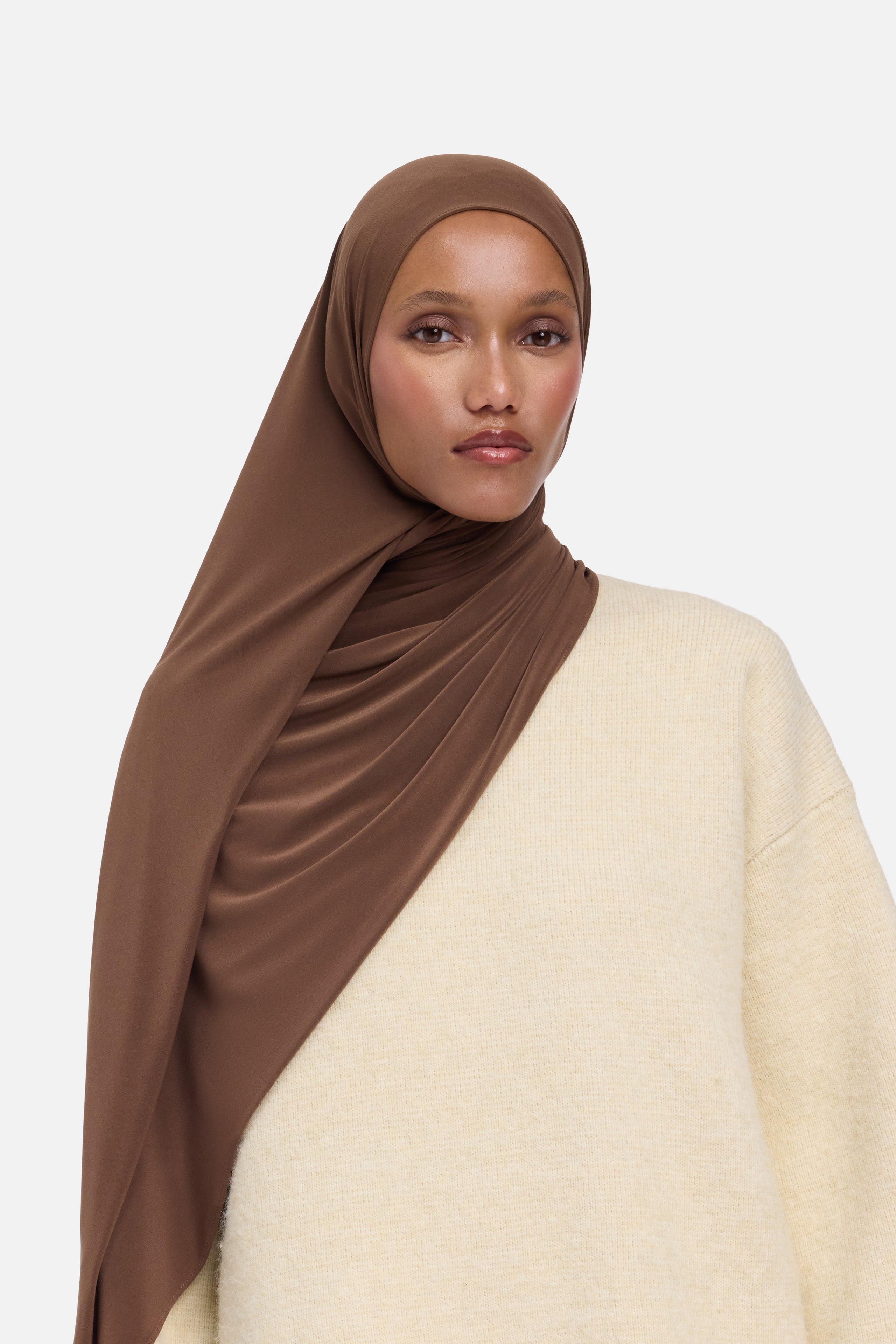 Premium Jersey Scarf | Chocolate