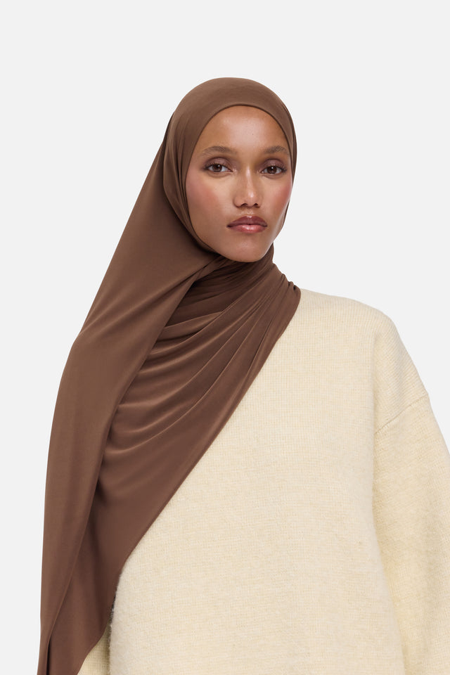 Premium Jersey Scarf | Chocolate