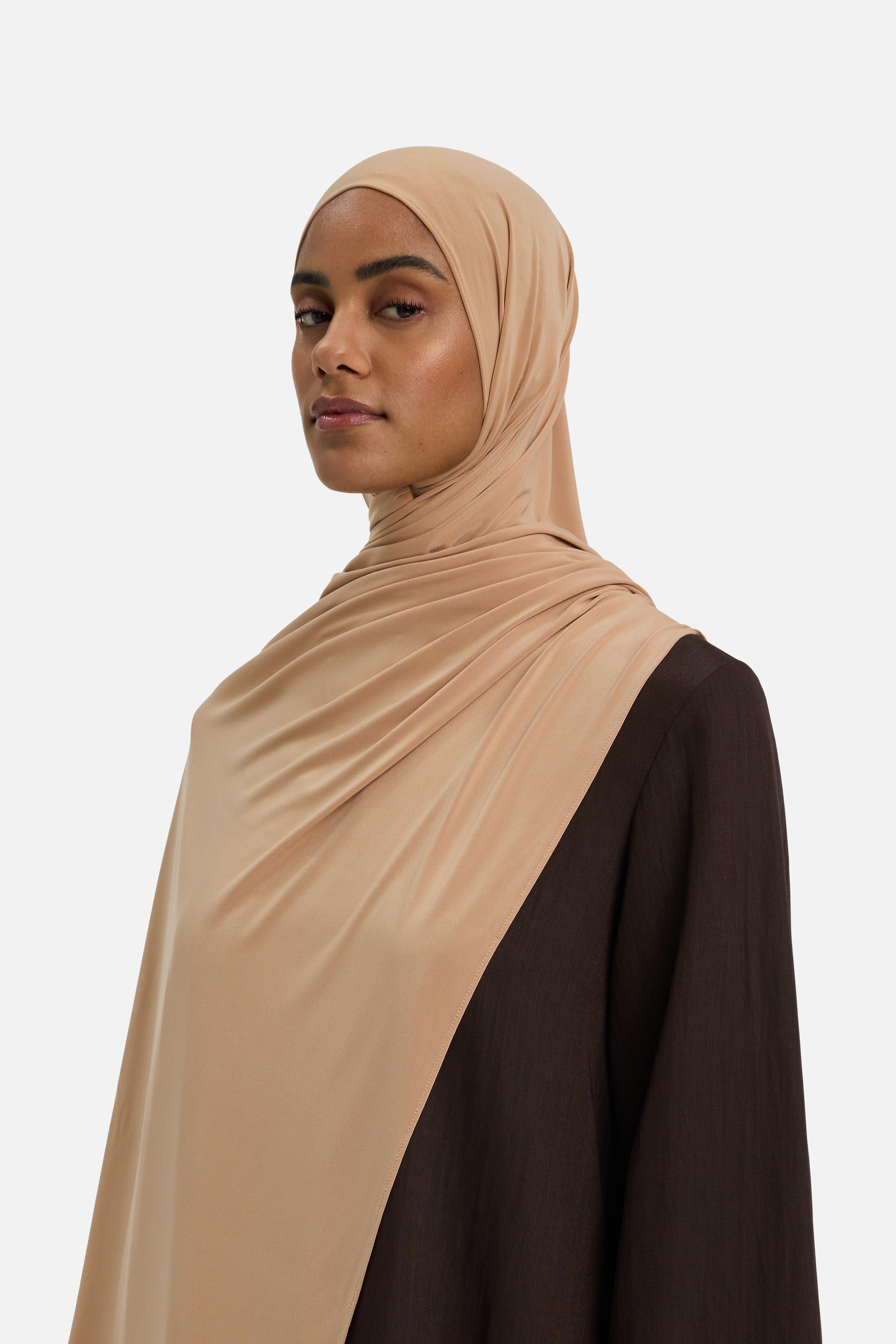 Premium Jersey Scarf | Dark Beige