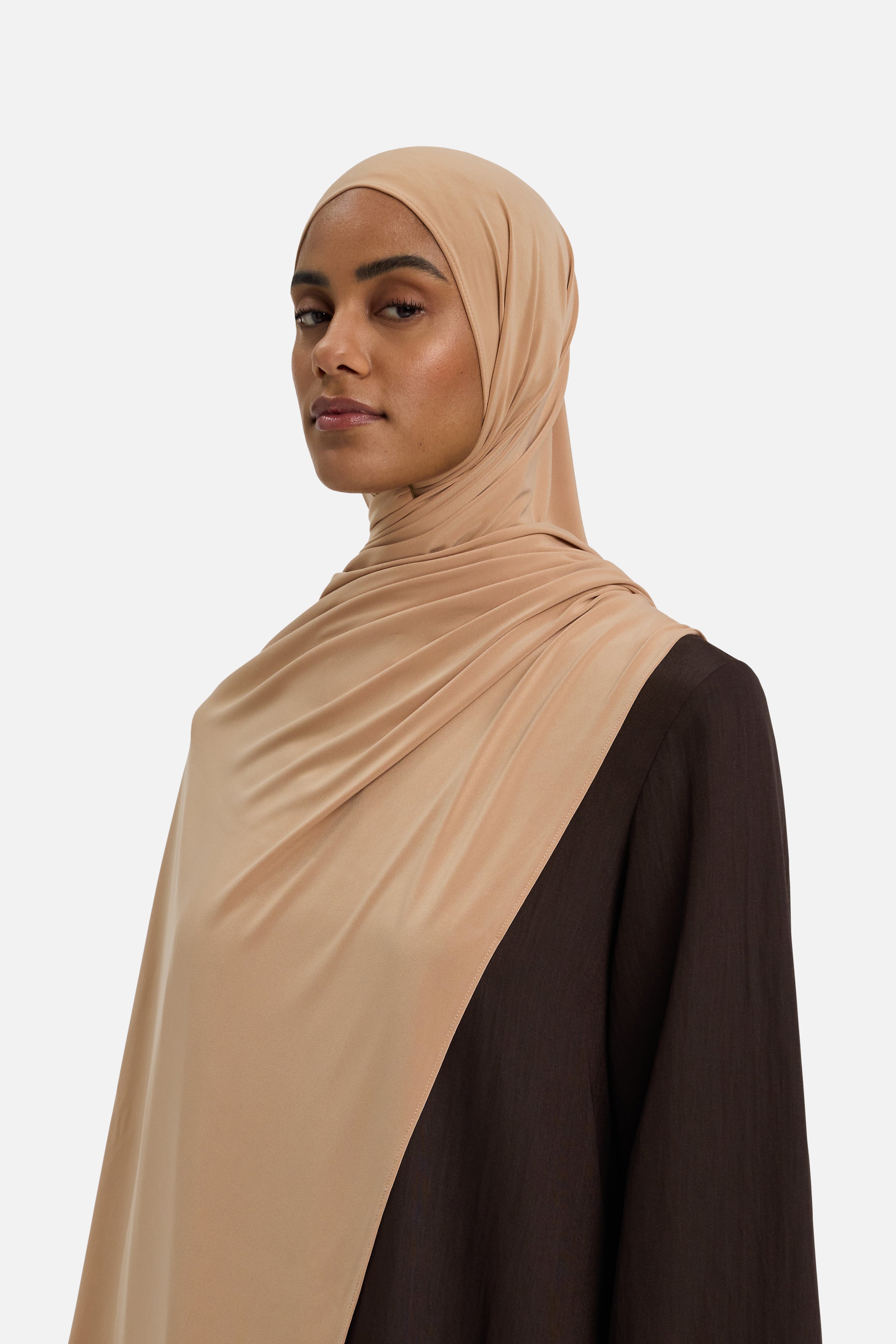 Premium Jersey Scarf | Dark Beige
