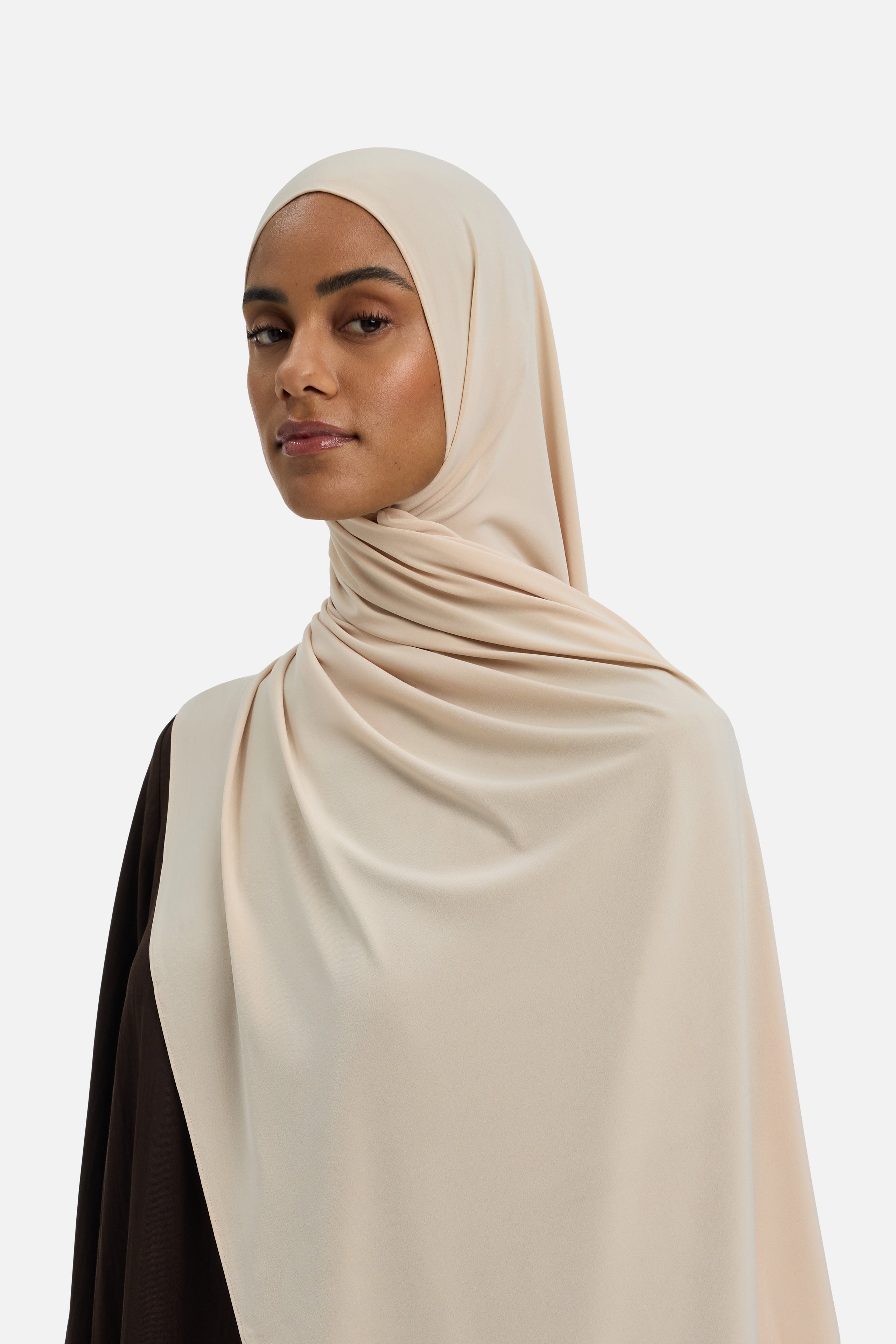 Premium Jersey Scarf | Latte