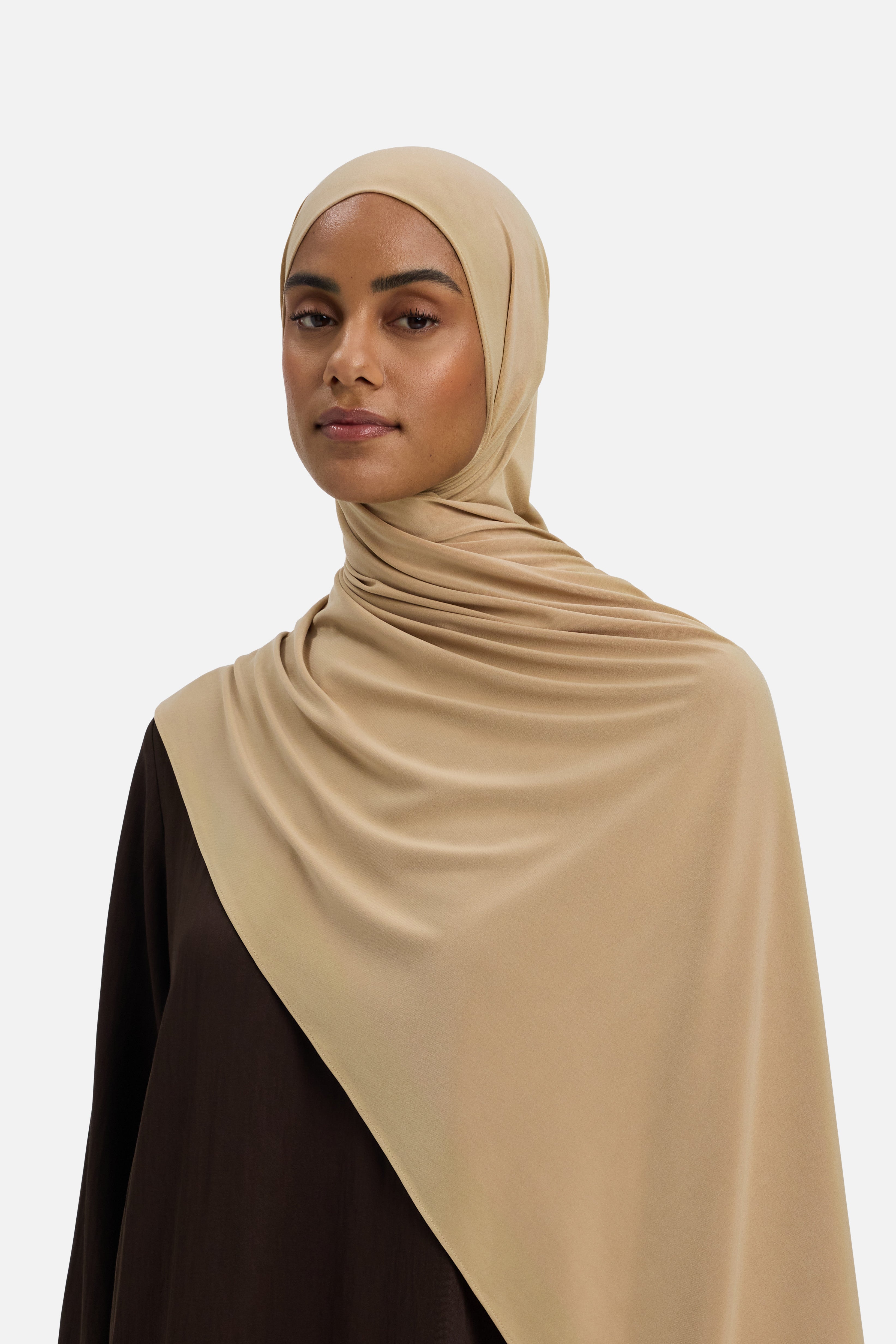 Premium Jersey Scarf | Soft Toffee