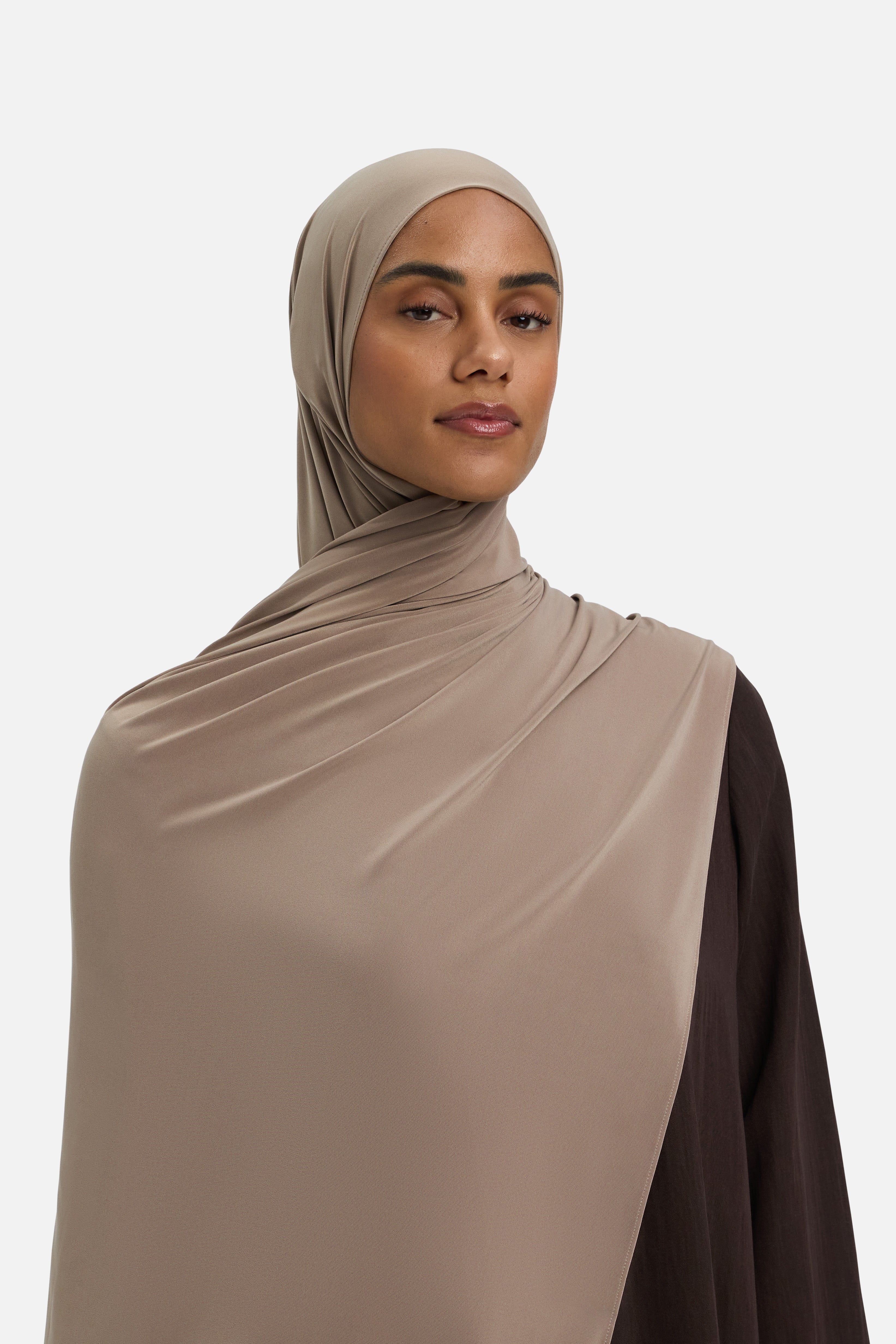 Premium Jersey Scarf | Taupe Rose