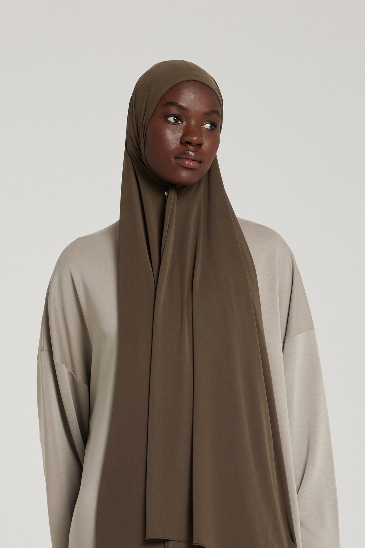 Breathable Jersey Scarf | Deep Brown