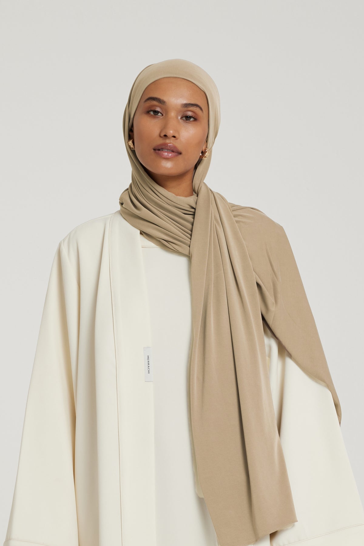 Breathable Jersey Scarf | Latte