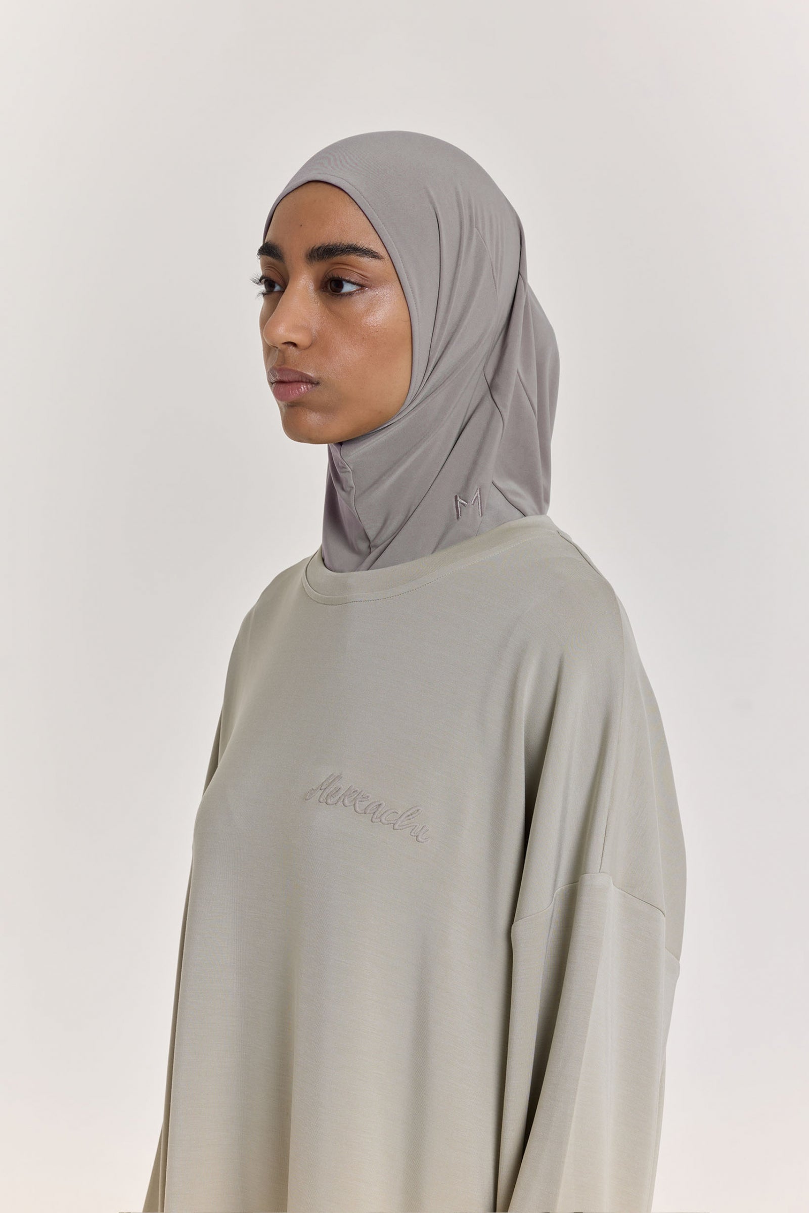 Premium Jersey Hijab | Steel Grey