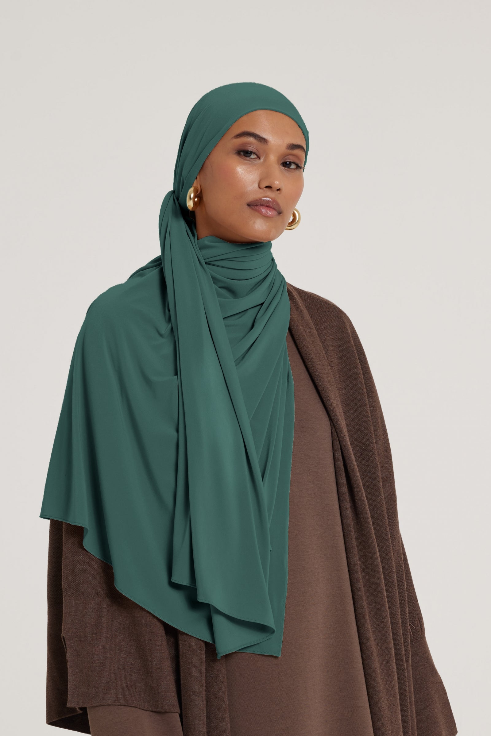 Premium Jersey Scarf | Dark Turquoise