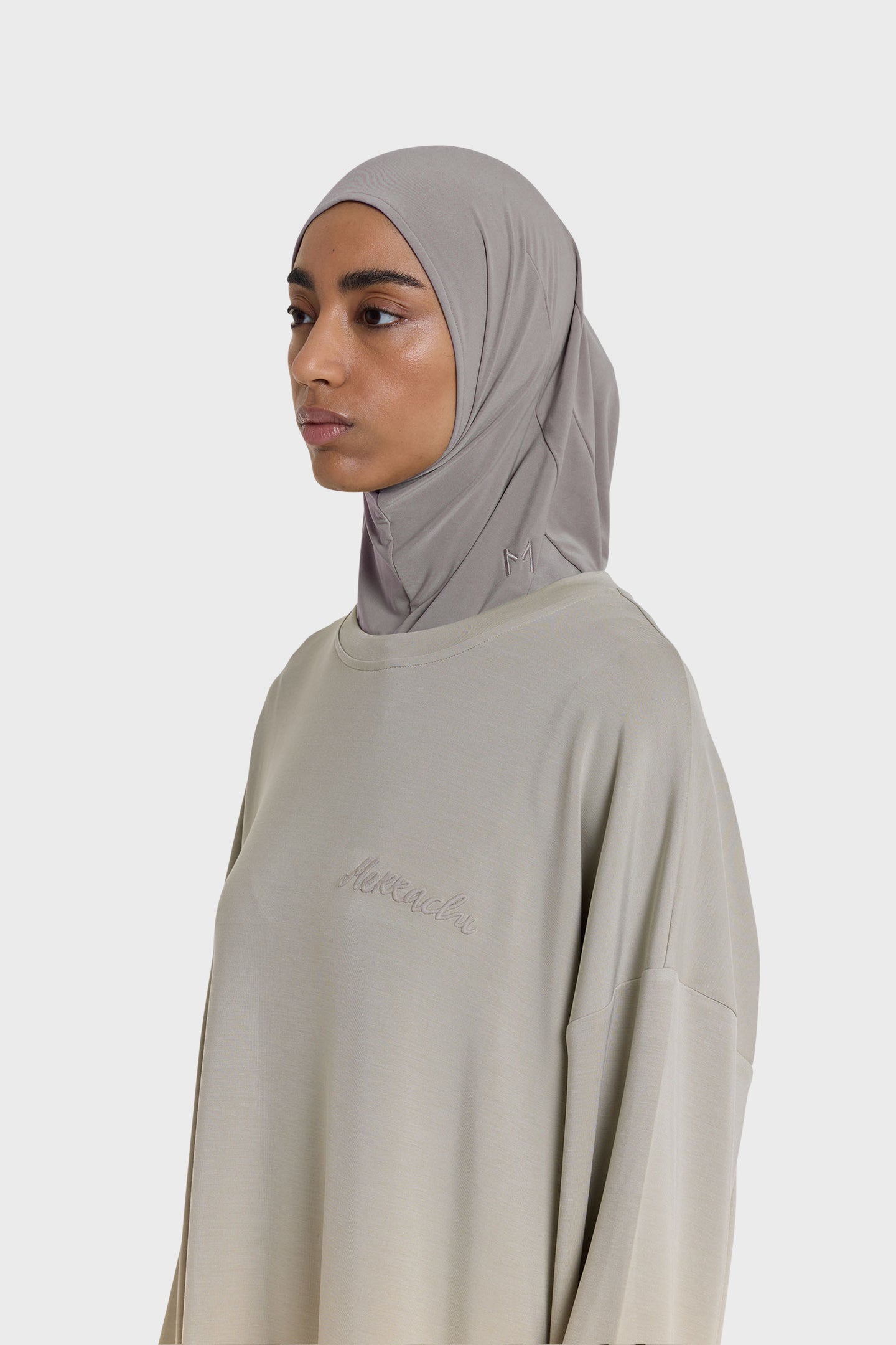 Premium Jersey Hijab | Steel Grey