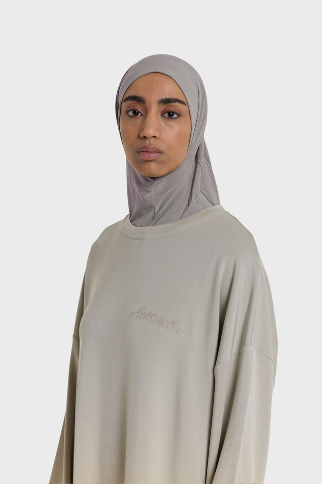 Premium Jersey Hijab | Steel Grey