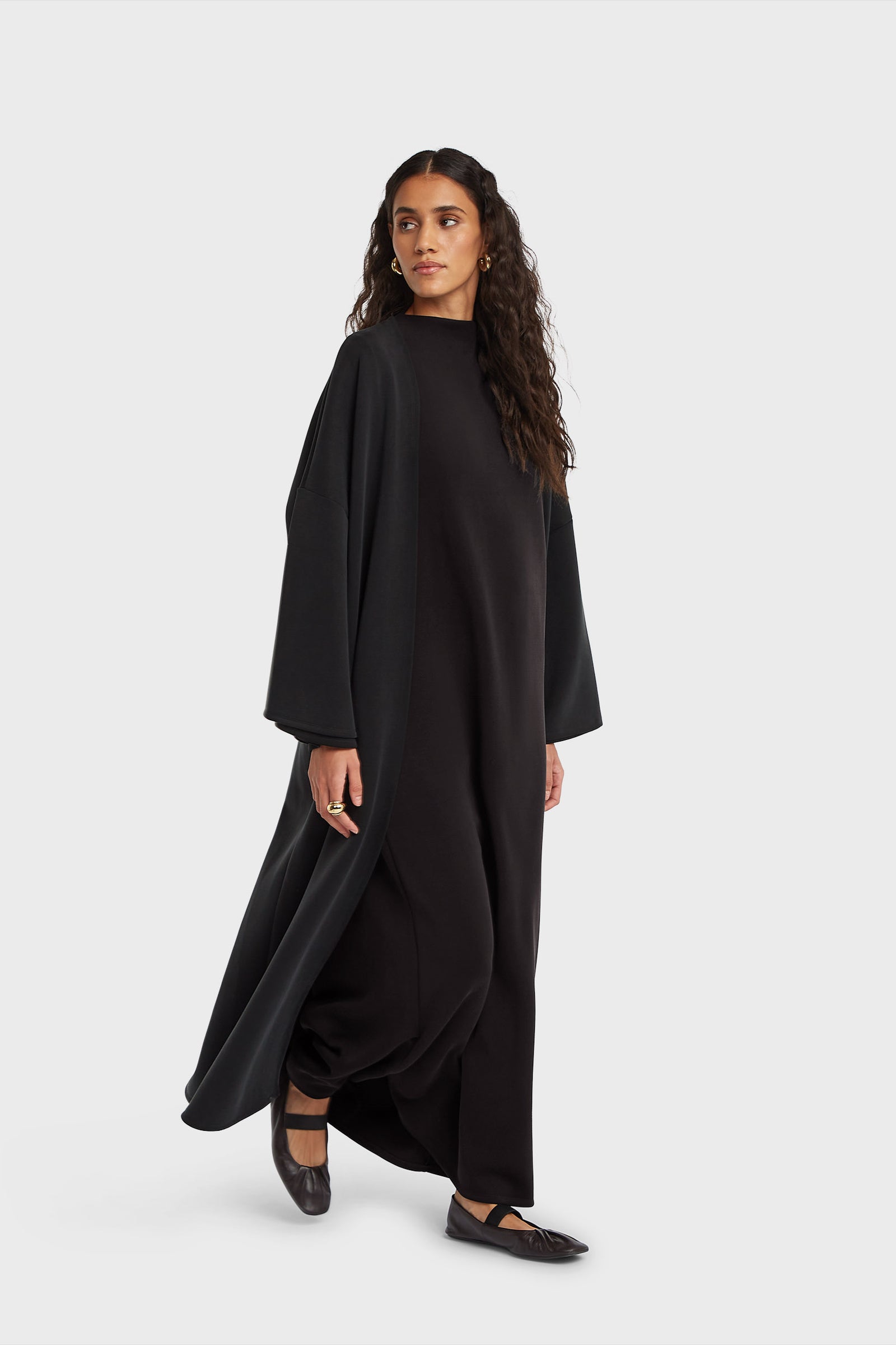 Rayon Abaya | Black