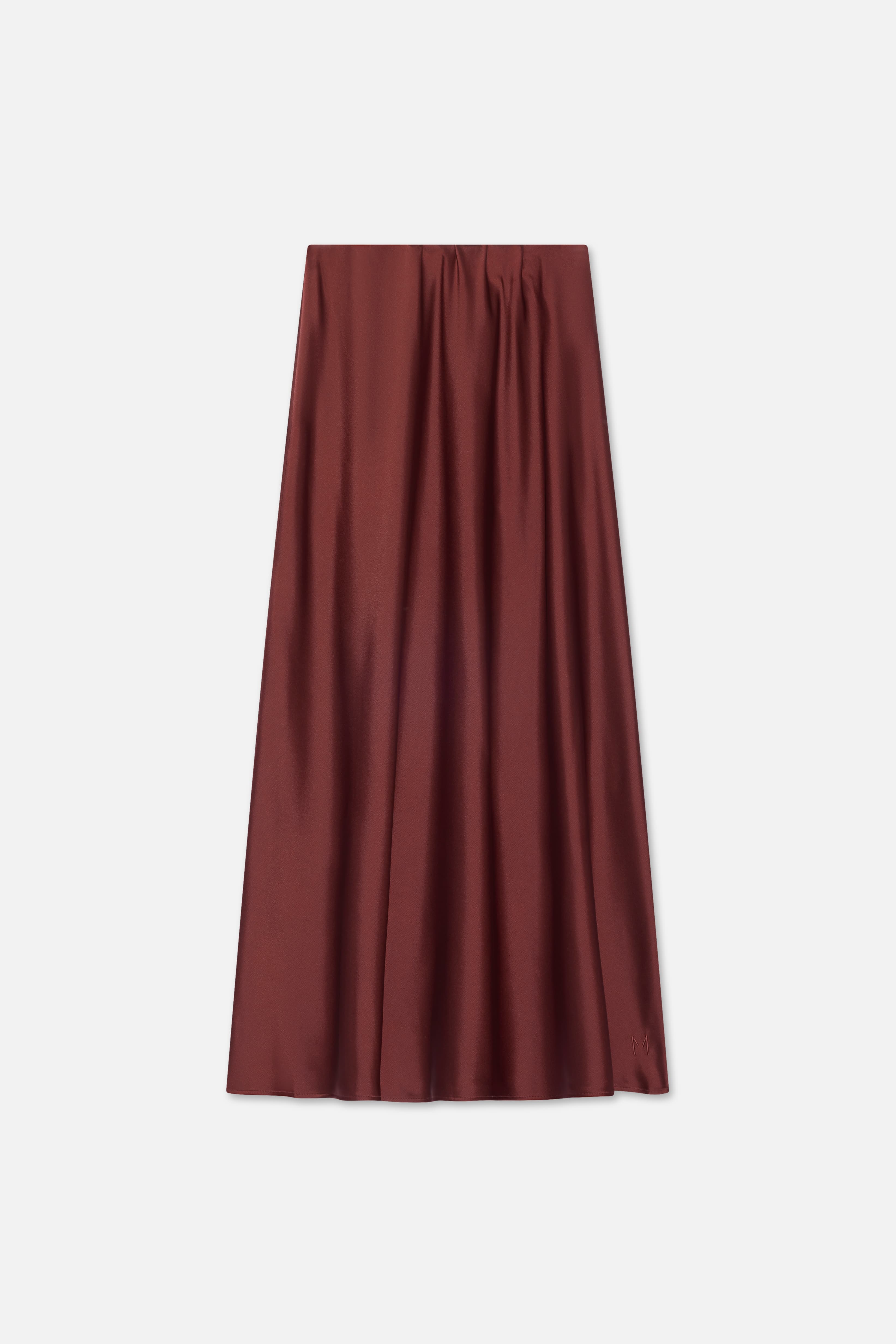 Satin Skirt | Dark Cherry
