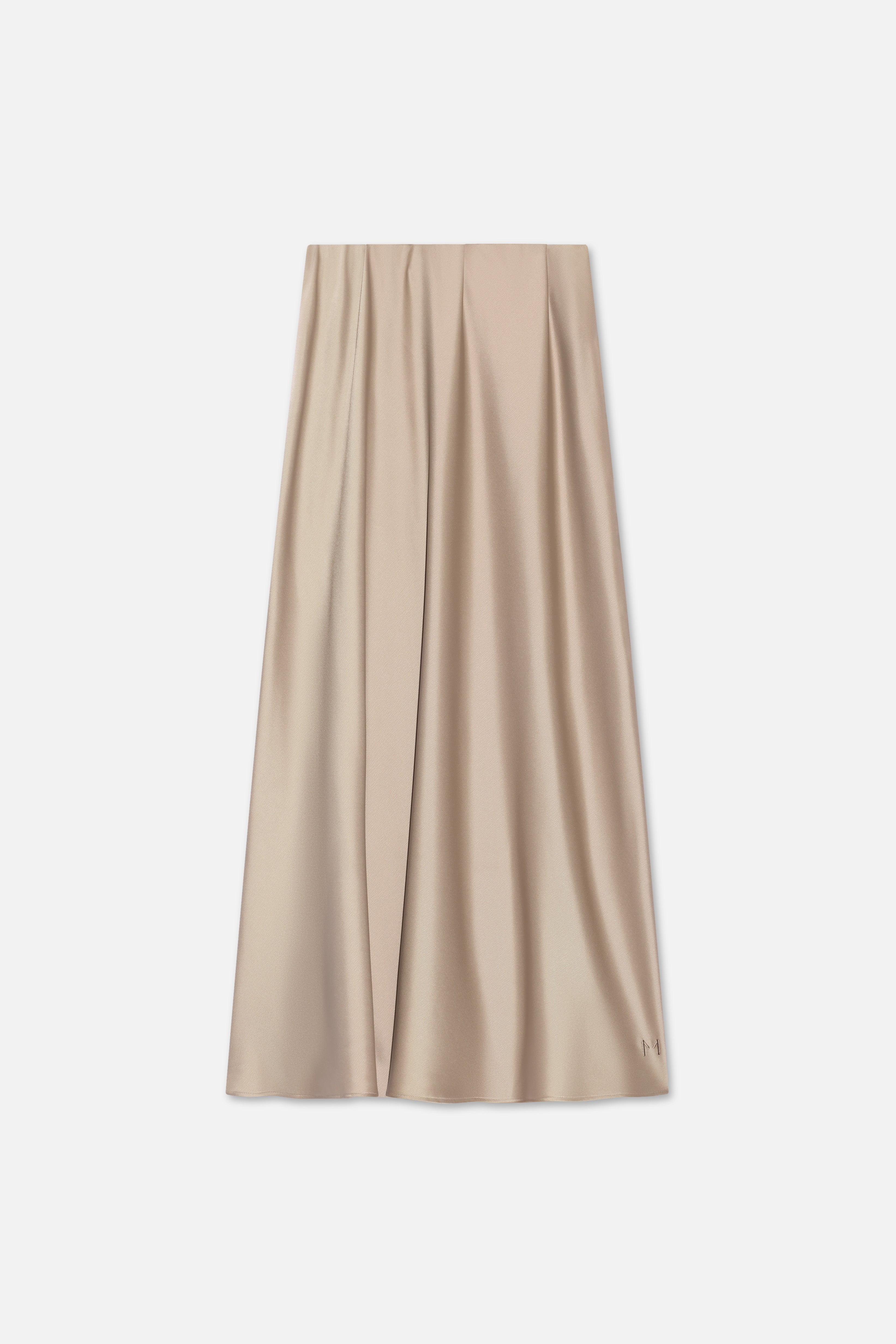 Satin Skirt | Khaki