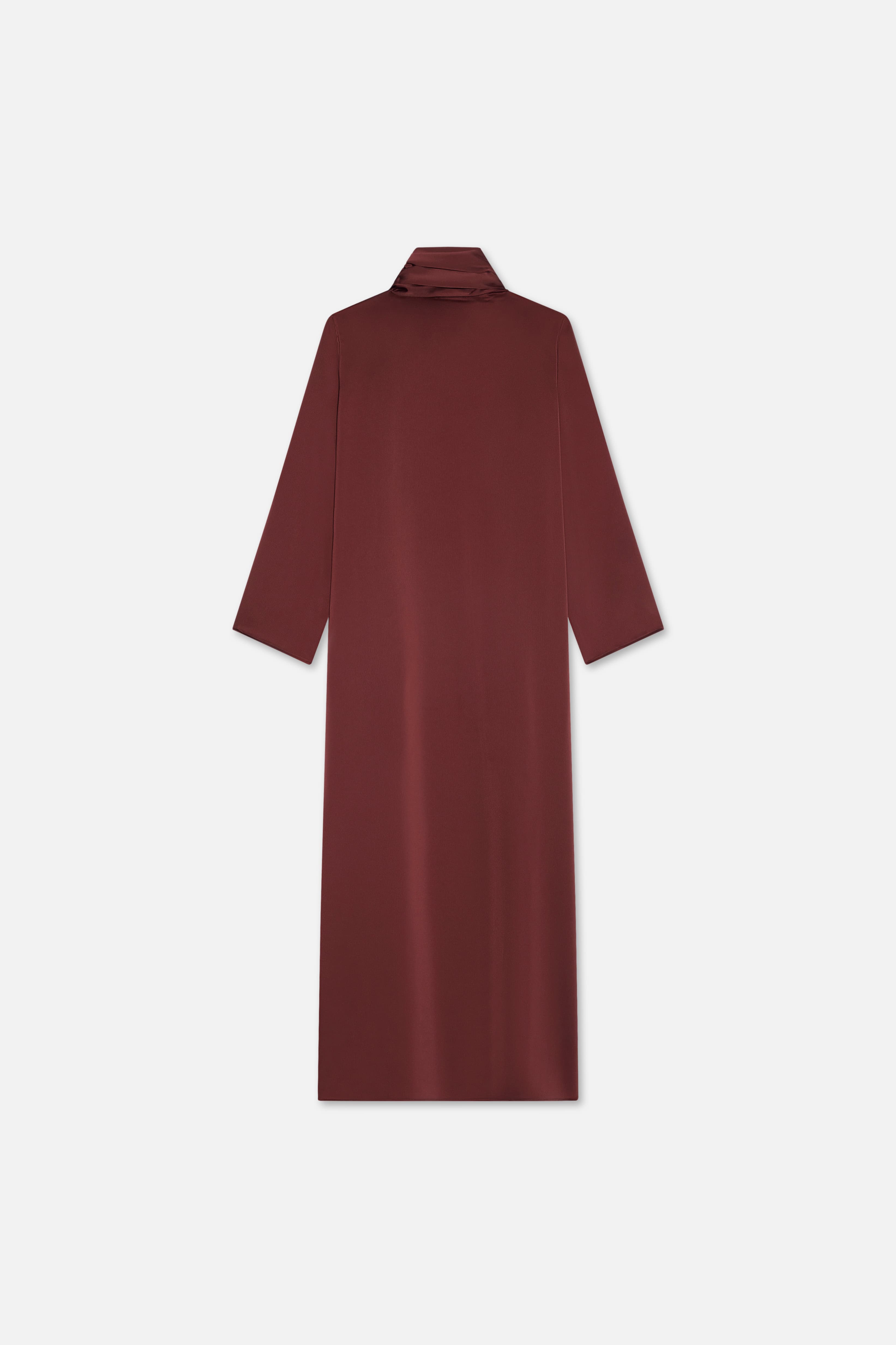 Shawl Dress | Dark Cherry