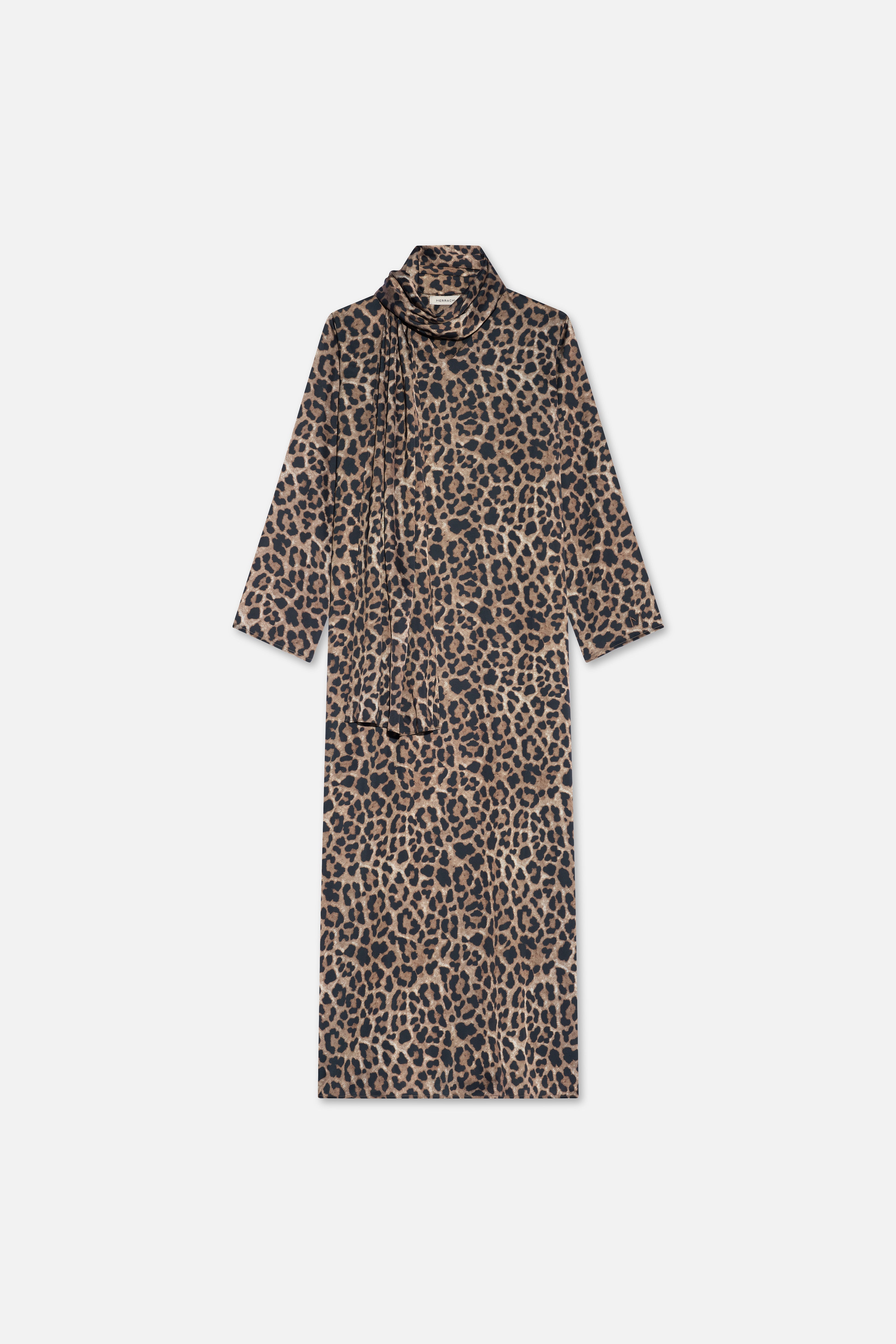 Shawl Dress | Leopard