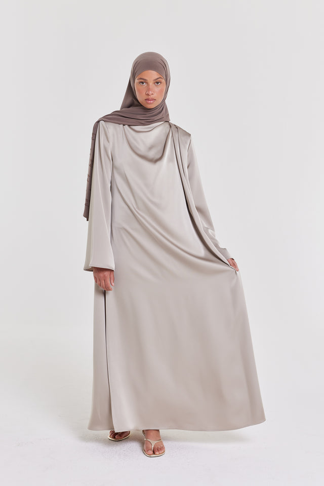 Asymmetric Drape Dress | Cashmere
