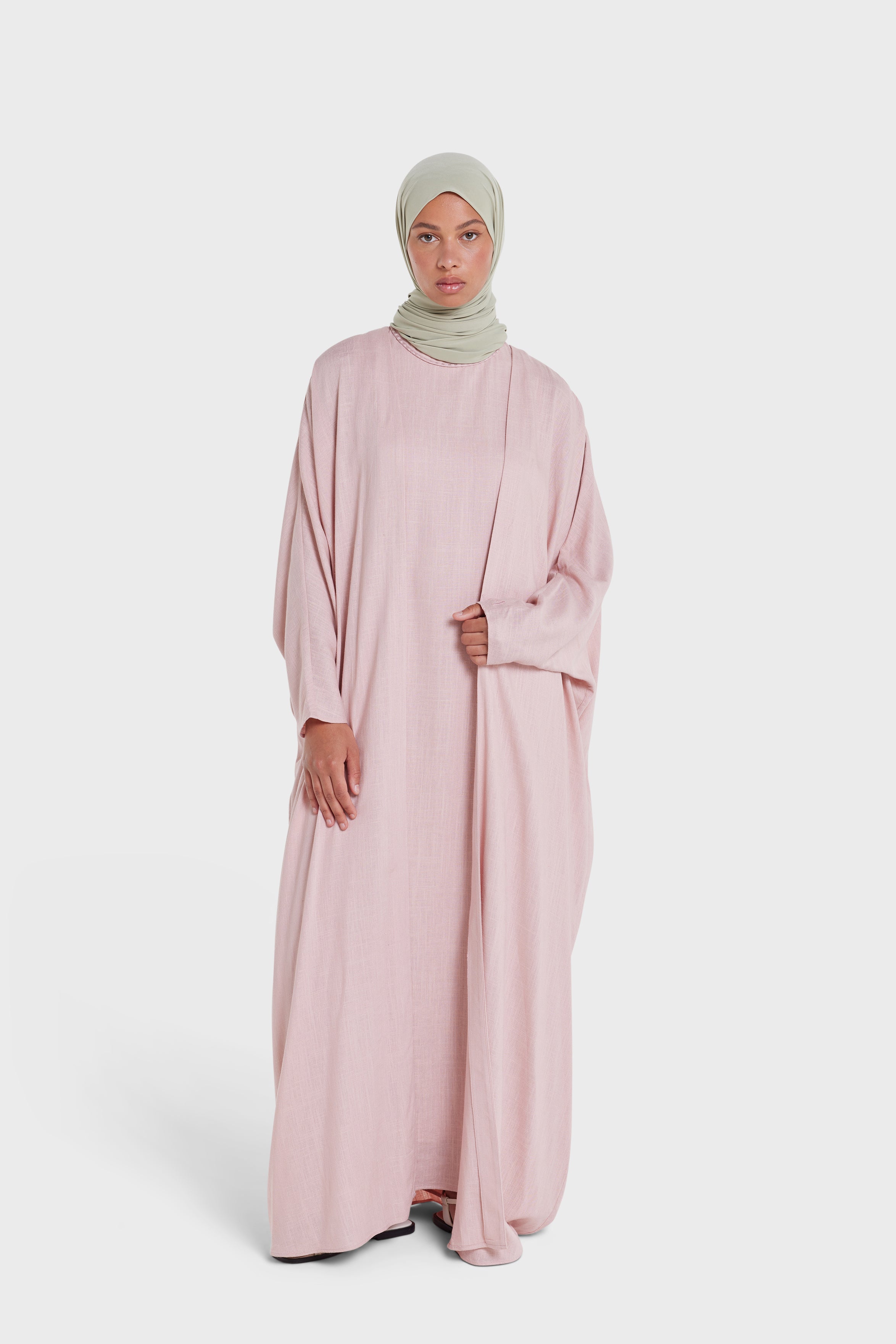 Linen Sleeveless Dress | Rose Dust