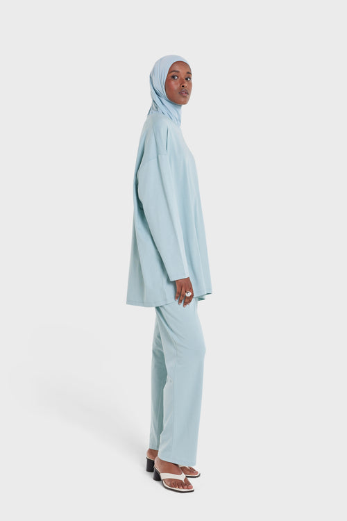 Cotton Pants | Ocean Blue