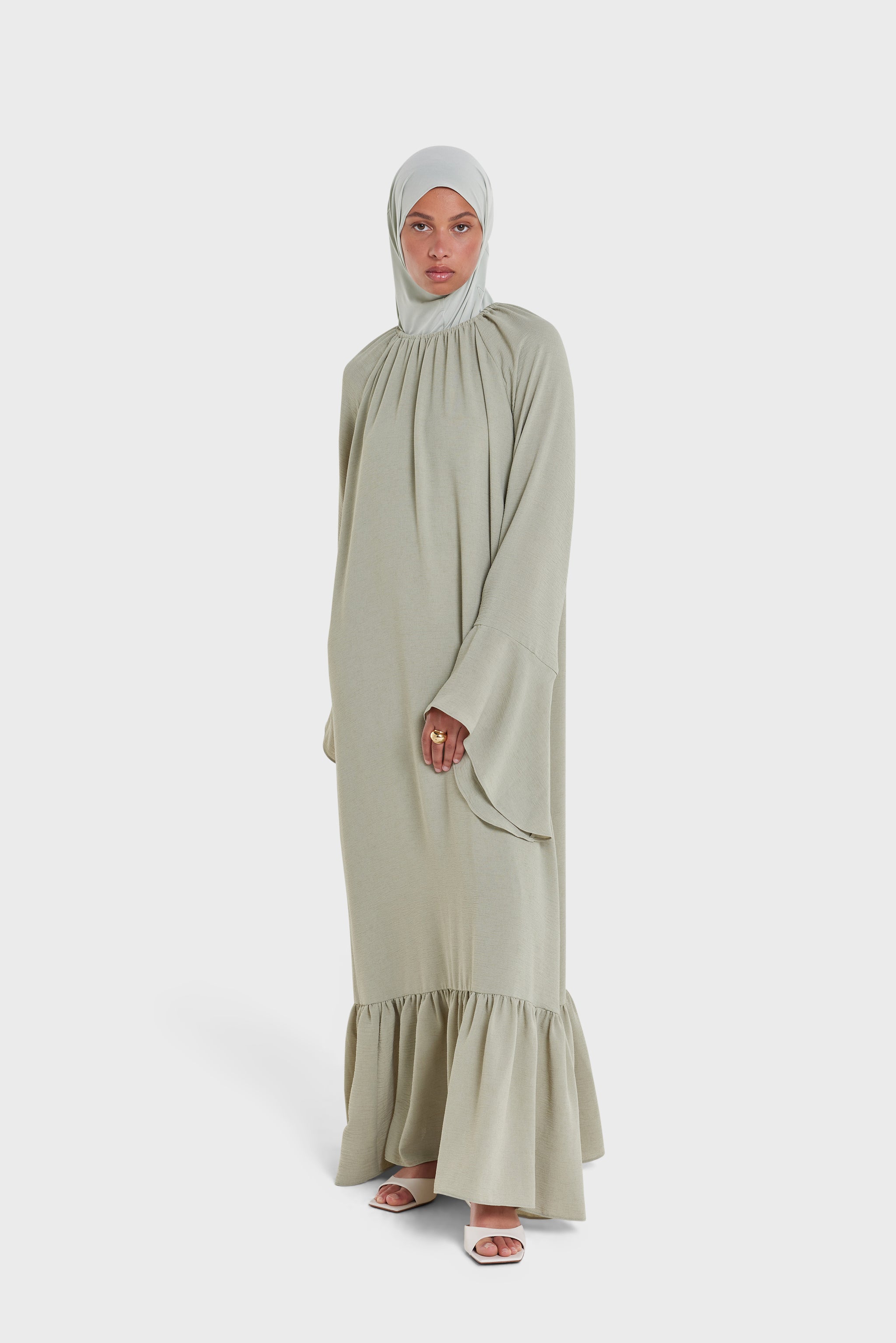 Crepe Dress | Sage