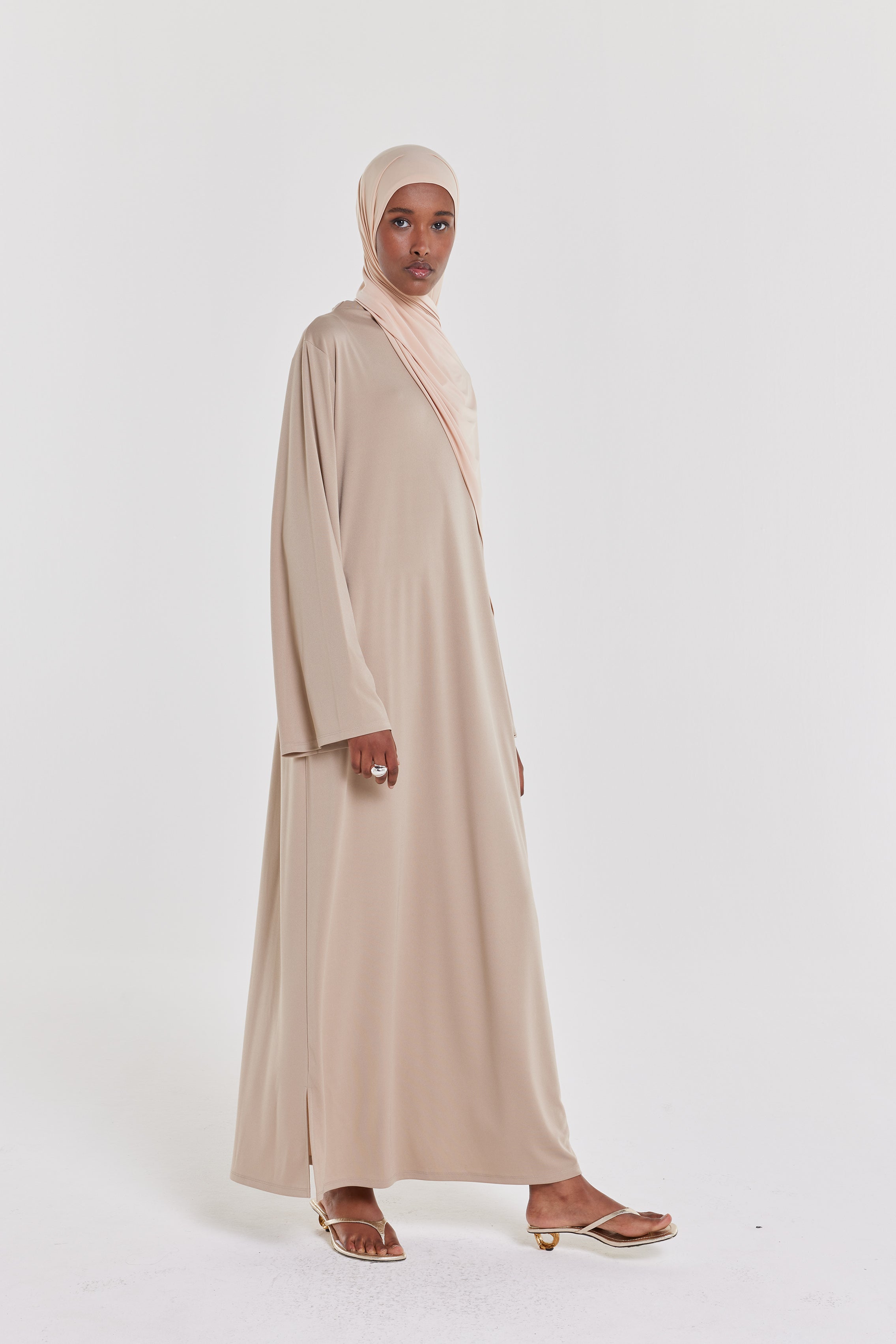 Essential Jersey Dress | Light Khaki