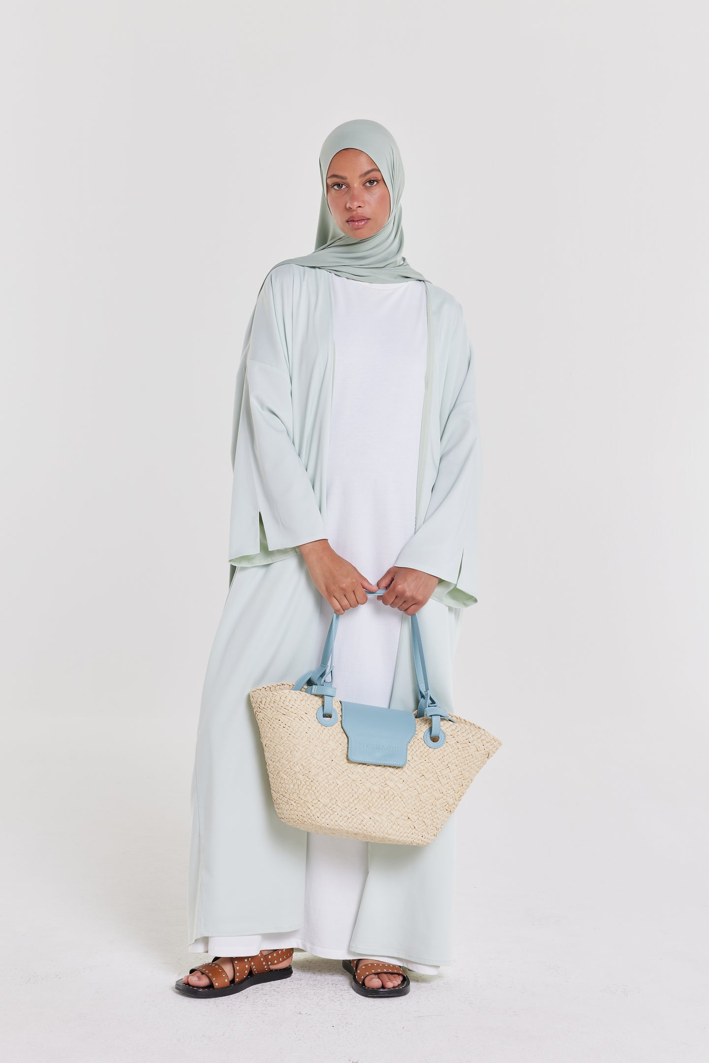 Basket Bag | Misty Blue