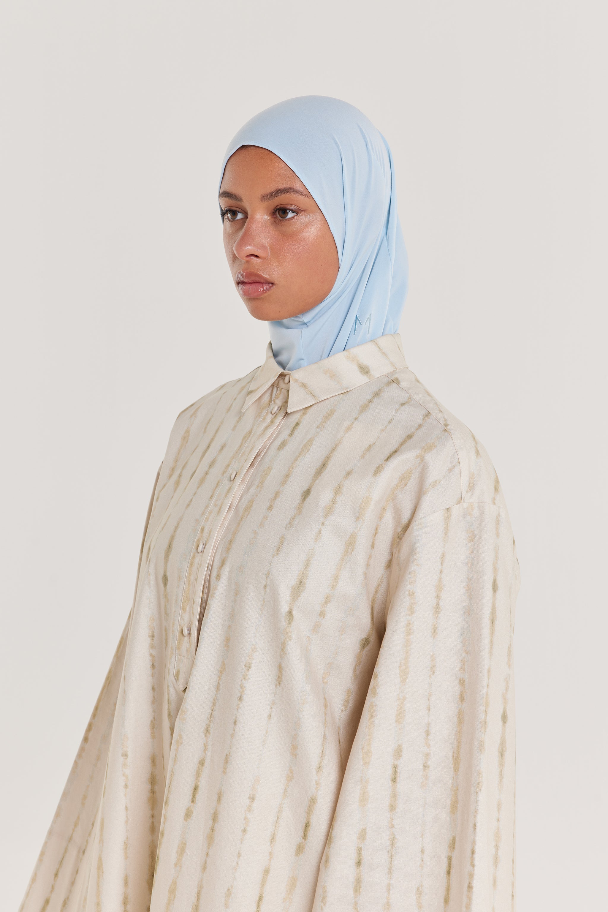 Premium Jersey Hijab | Clear Sky