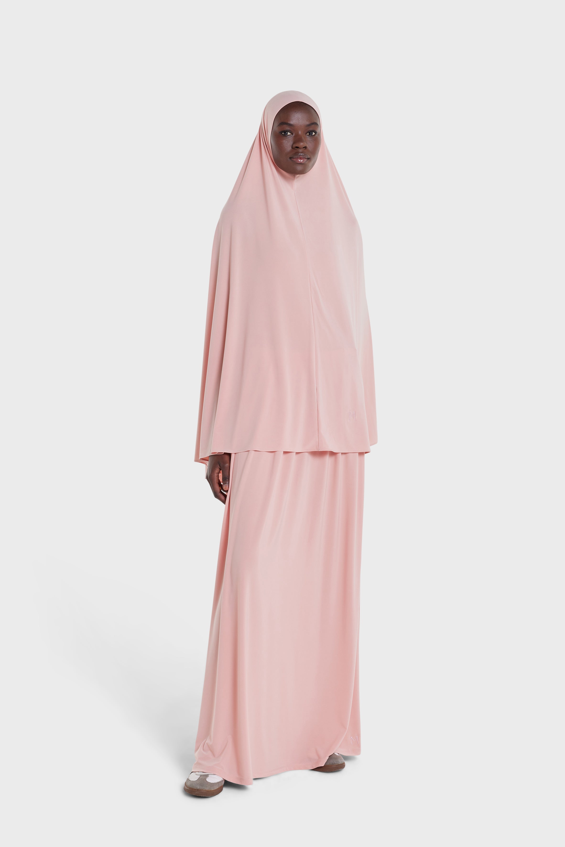 Premium Jersey Prayer Skirt | Peach Pink