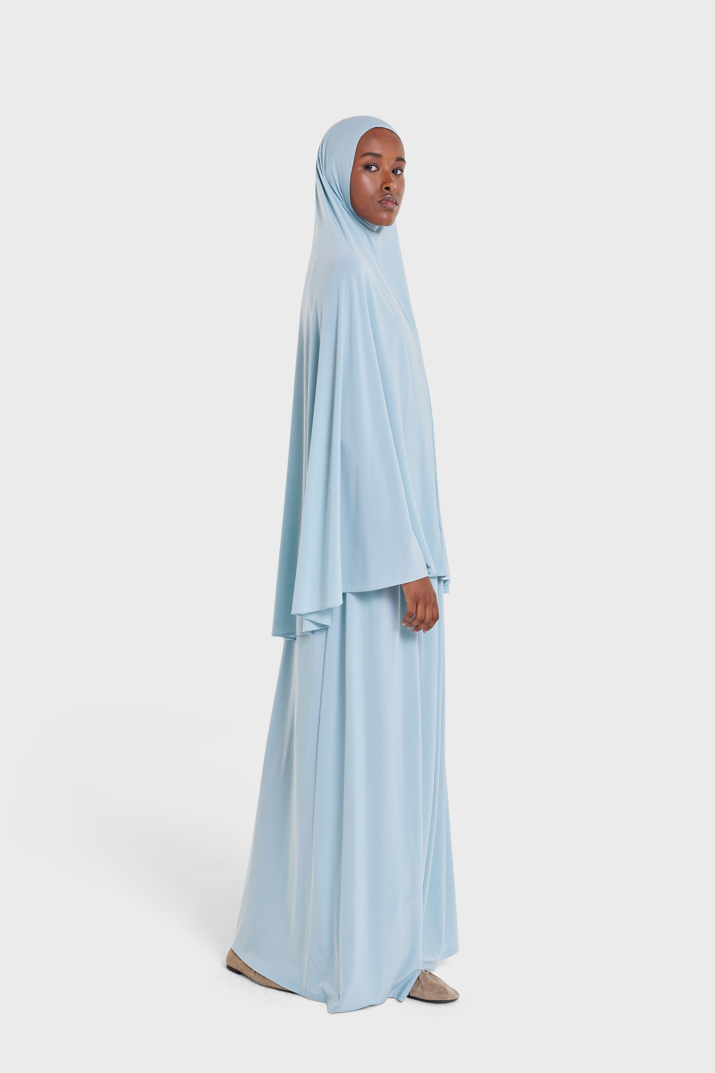 Premium Jersey Prayer Skirt | Clear Sky