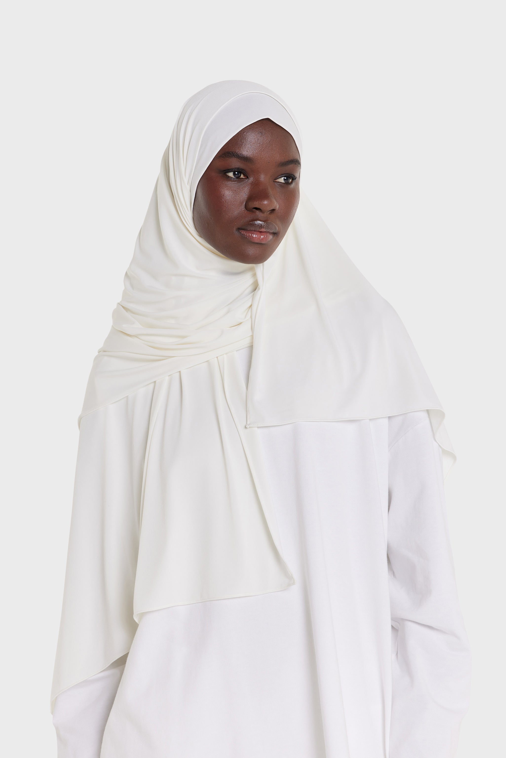Premium Jersey Scarf | White Cream