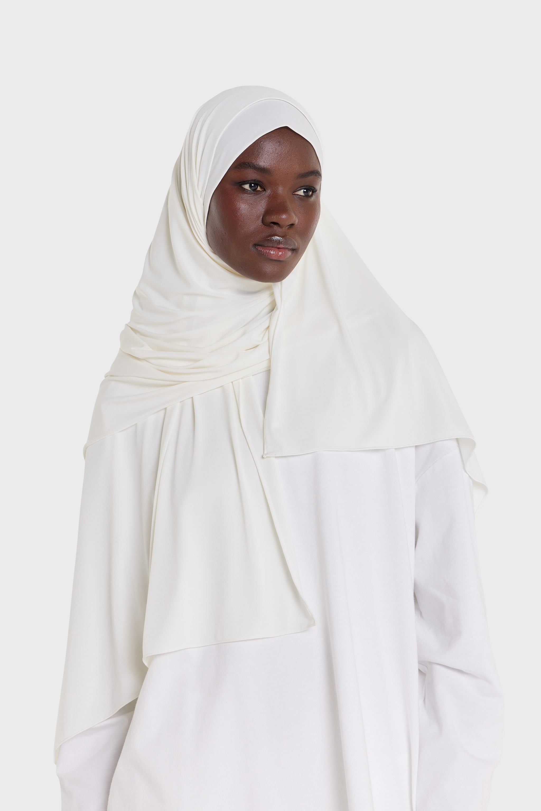 Premium Jersey Scarf | White Cream