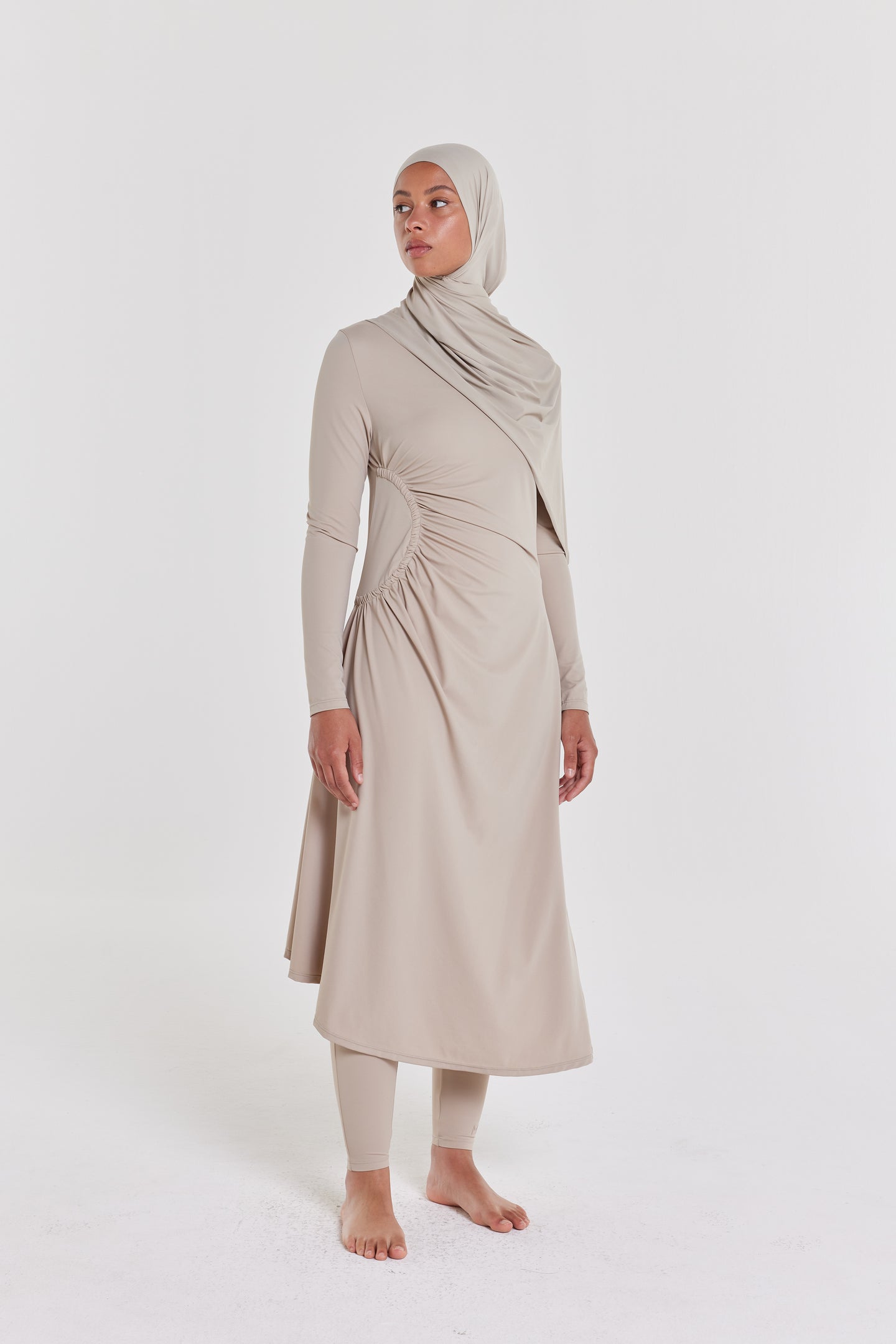 Gathered Swim Dress and Suit | Cashmere