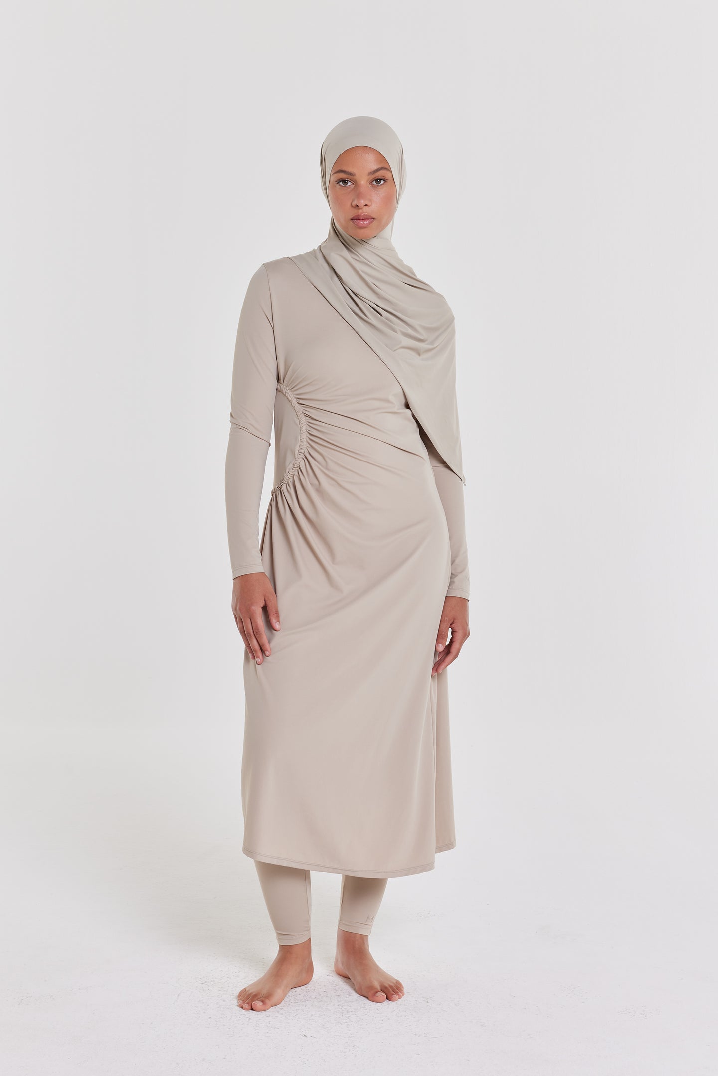Gathered Swim Dress and Suit | Cashmere