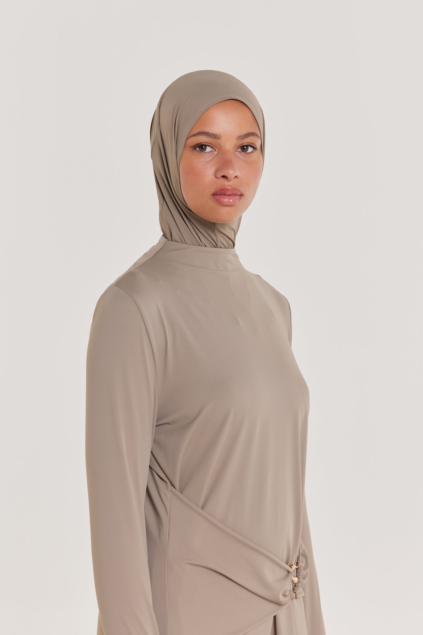Swim Hijab | Soft Khaki