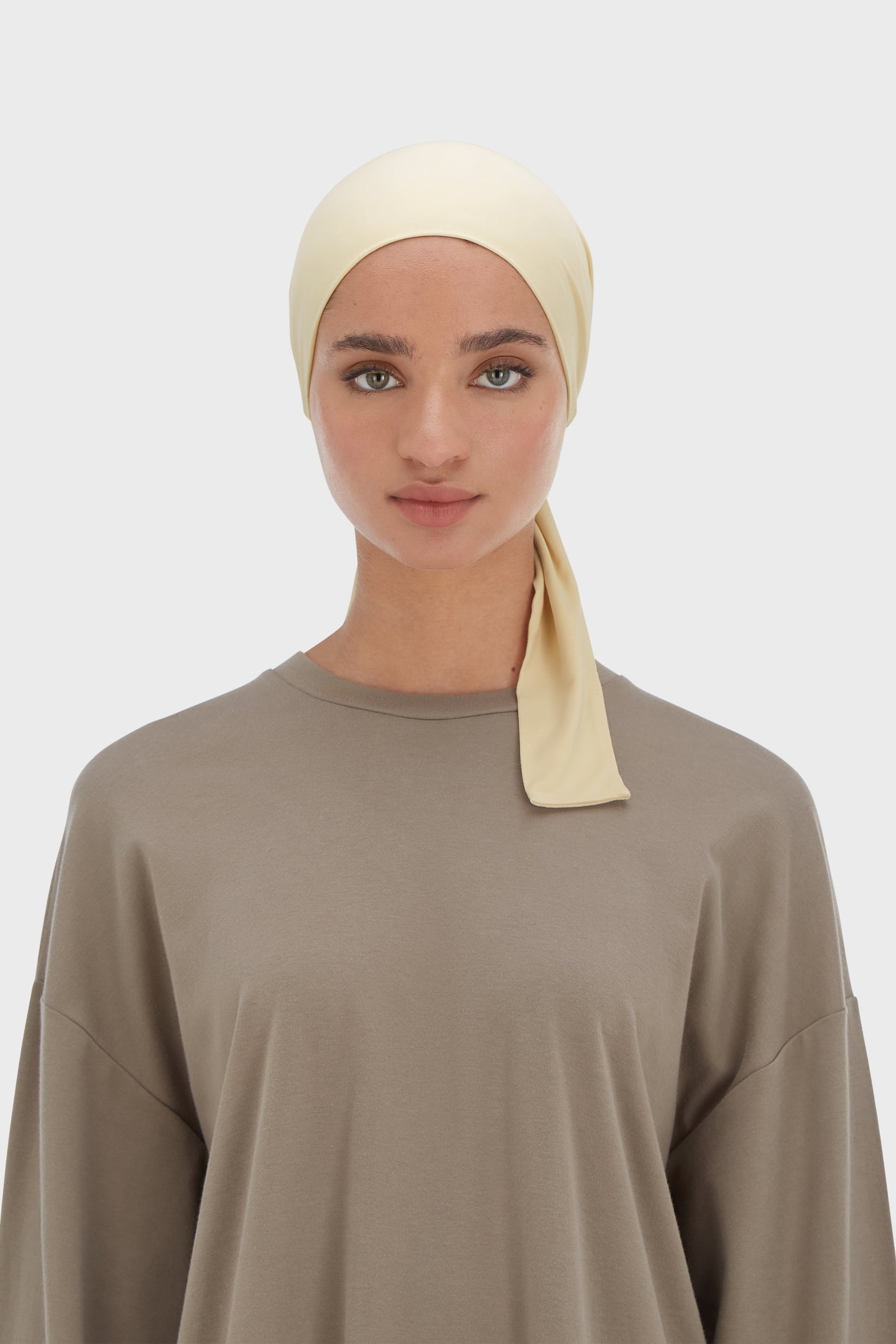Bamboo Tied Underscarf | Brown Rice