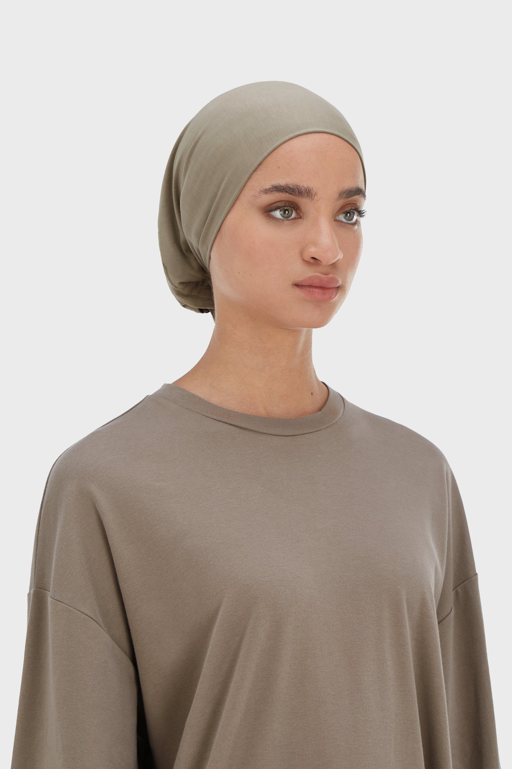 Bamboo Tied Underscarf | Taupe