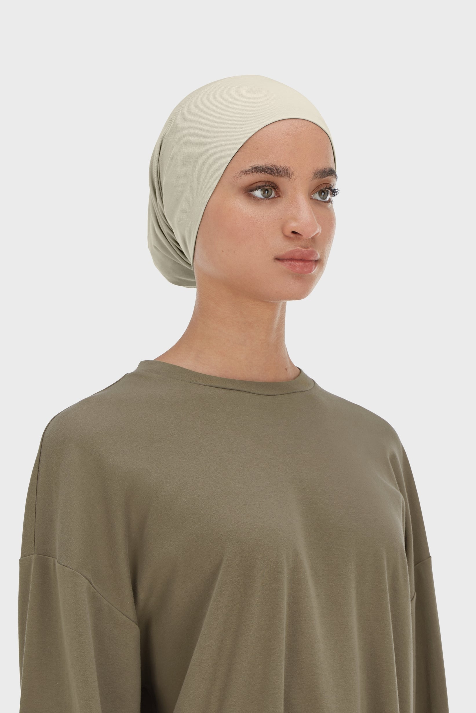 Bamboo Tube Underscarf | Moss Gray