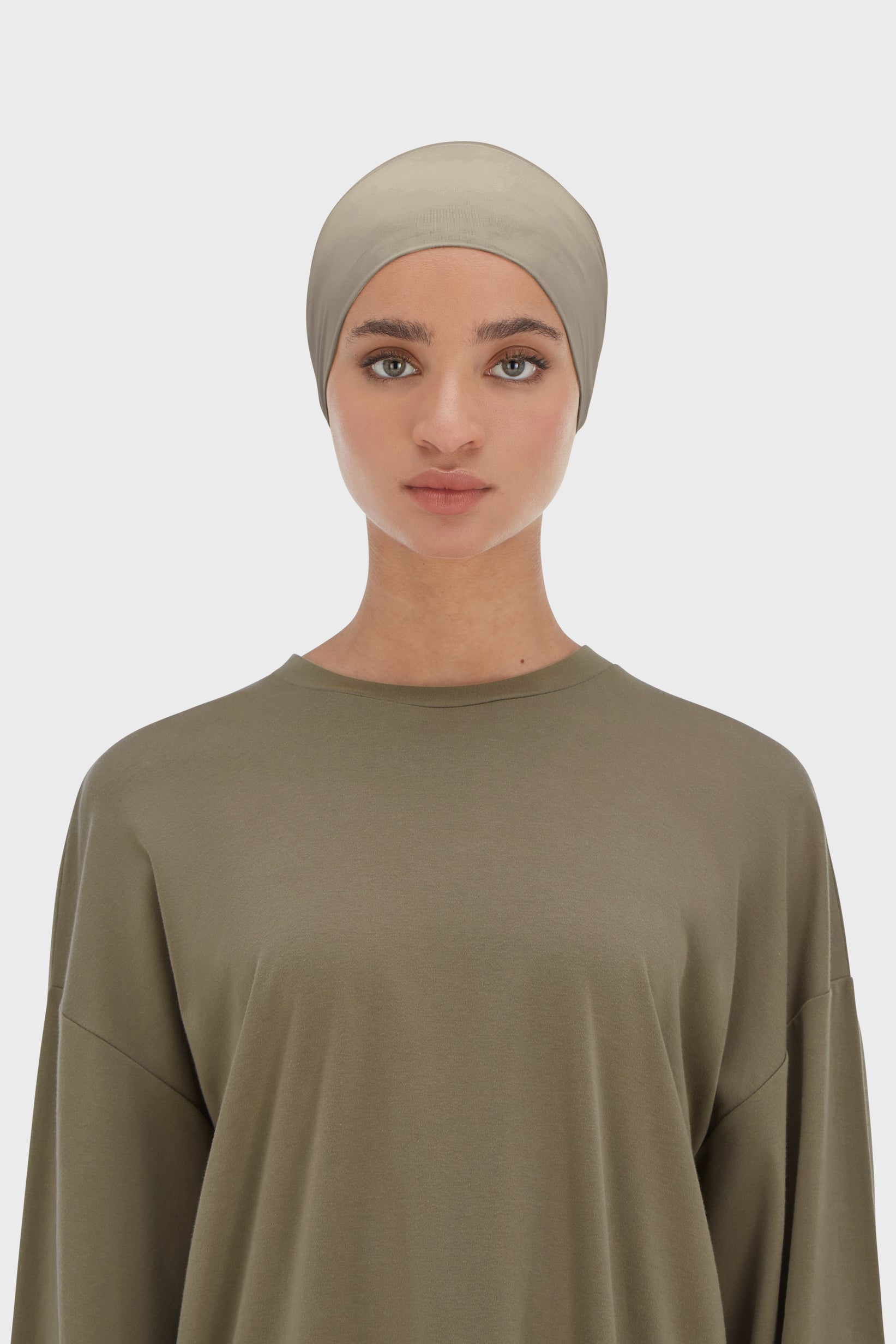 Bamboo Tube Underscarf | Taupe